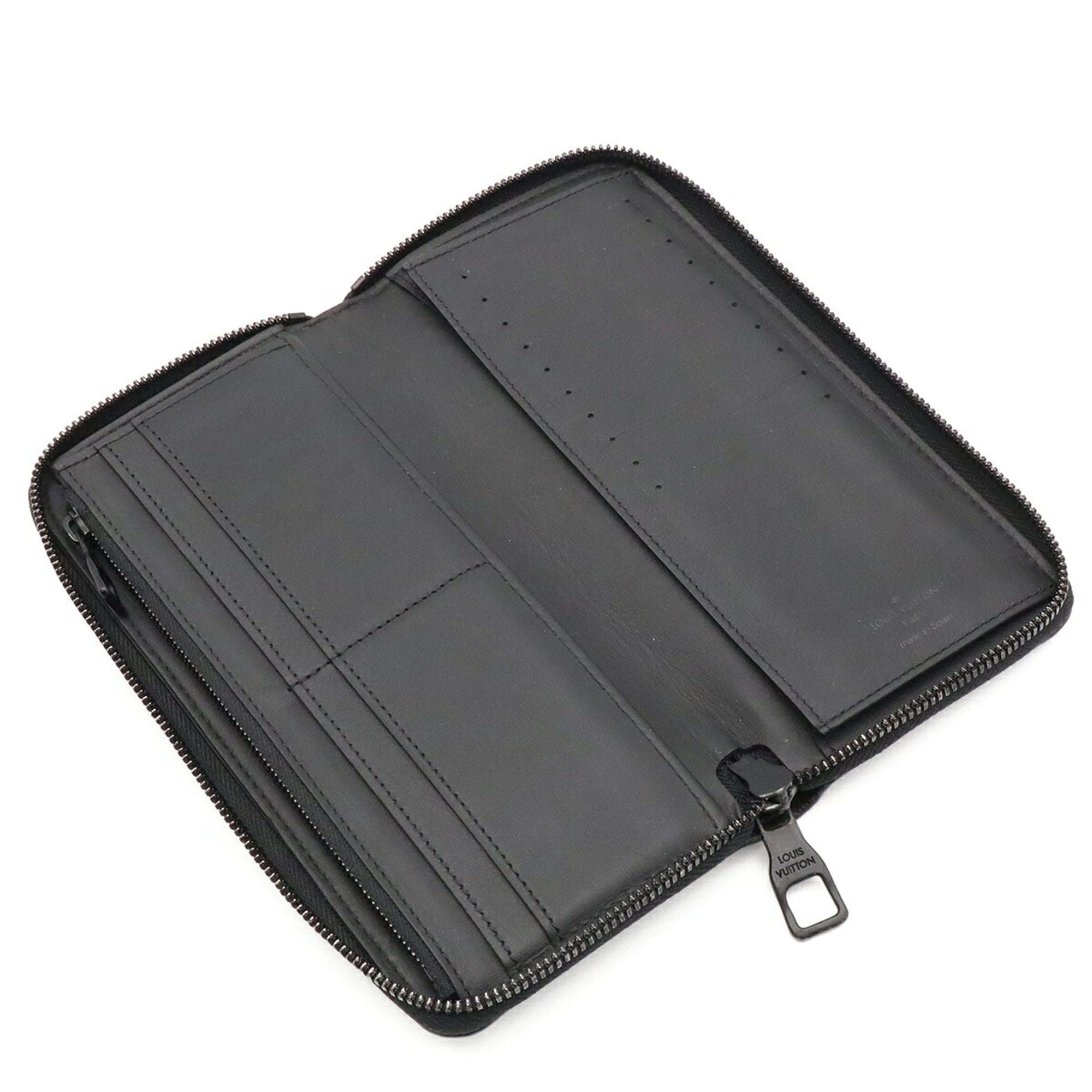 Louis Vuitton Black Noir Leather Coin Purse/Coin Case (Pre-Owned)