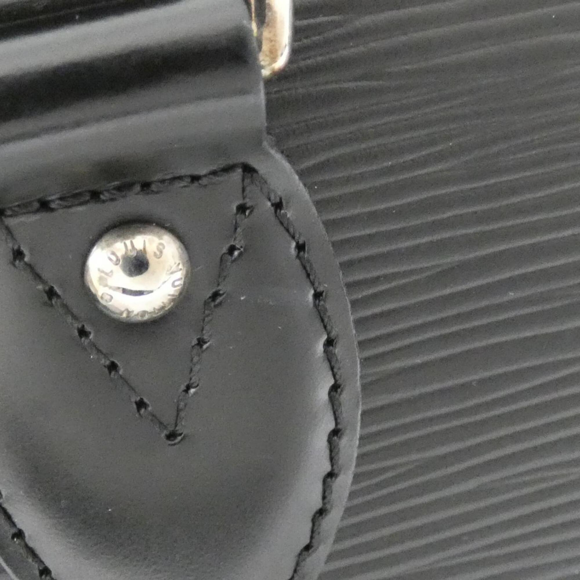 Louis Vuitton Black Leather Handbag (Pre-Owned)