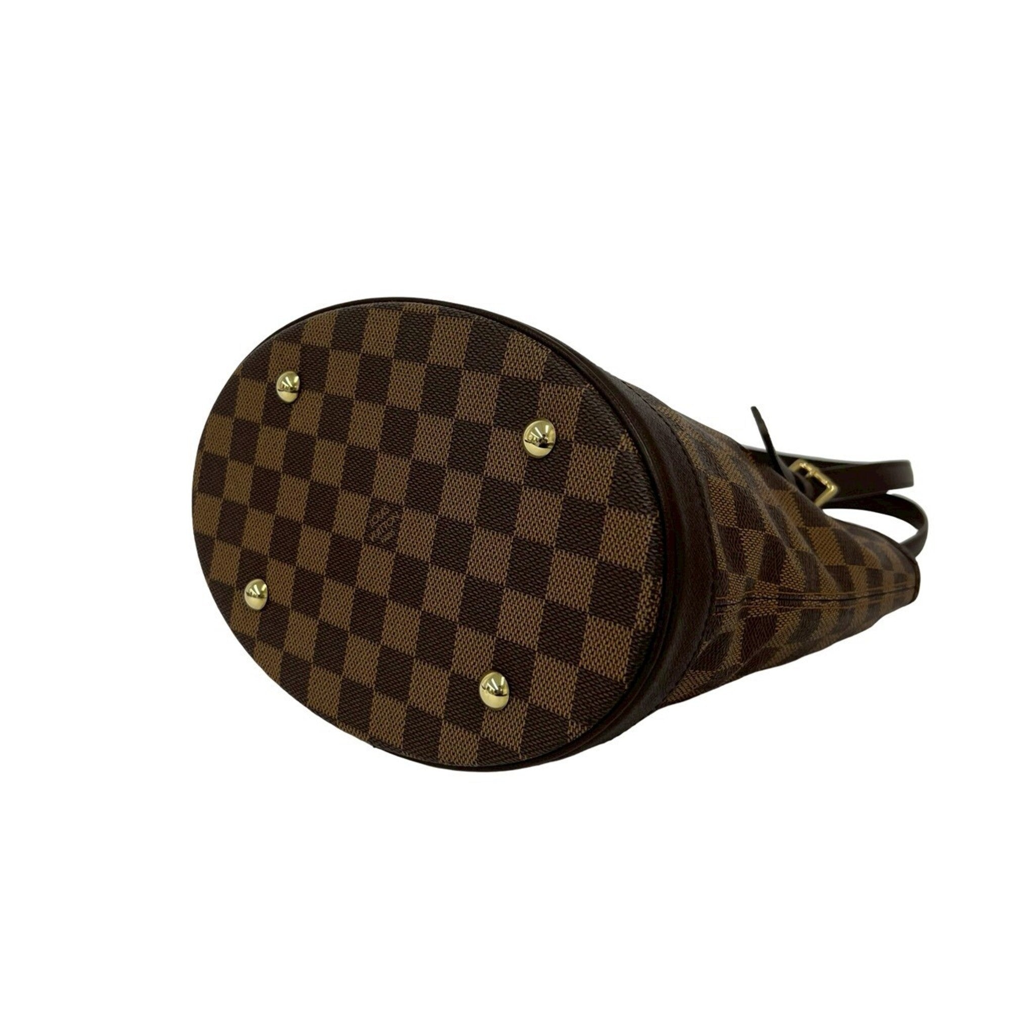 Louis Vuitton Brown Leather Pvc Handbag Tote Bag (Pre-Owned)