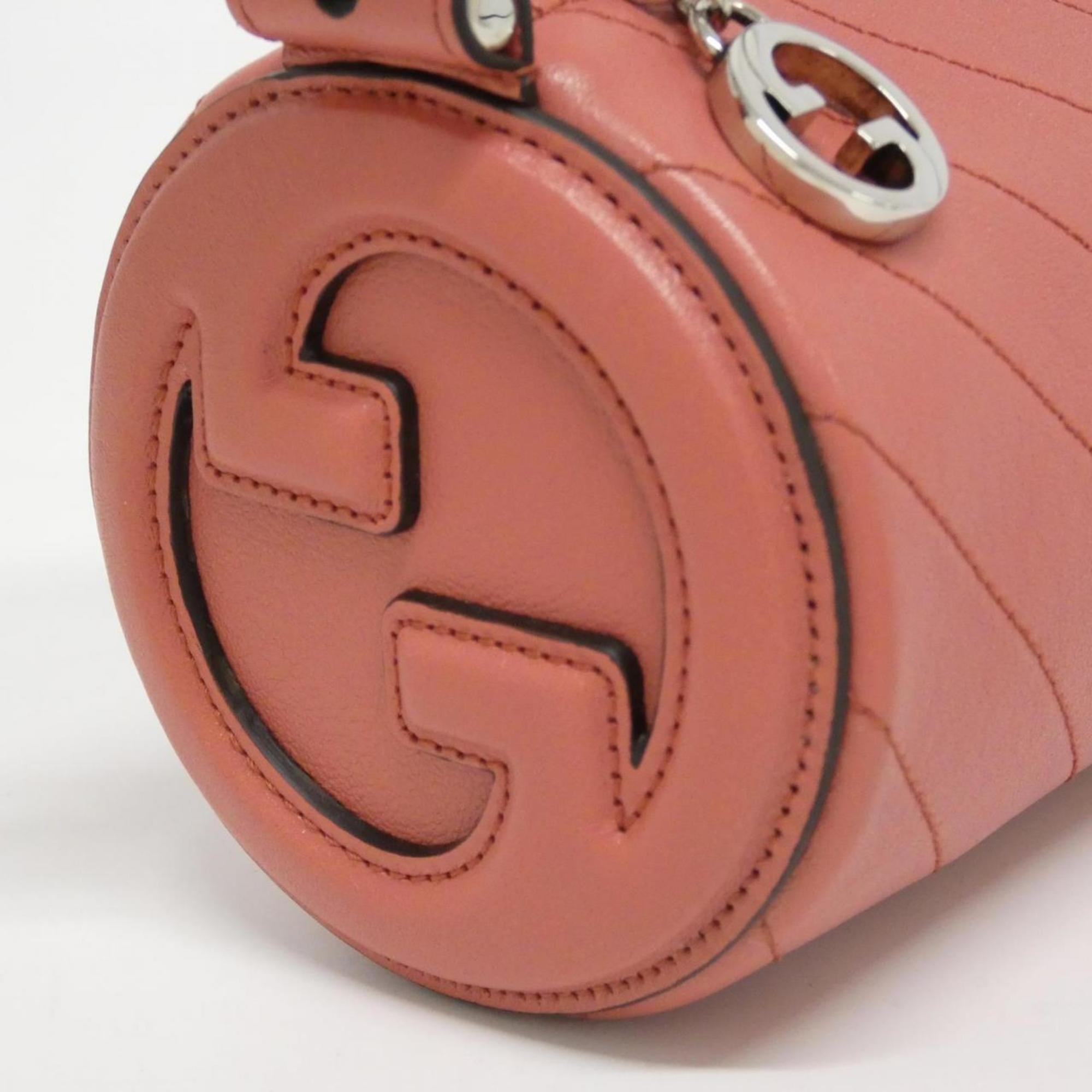 Gucci Pink Leather Shoulder Bag (Pre-Owned)