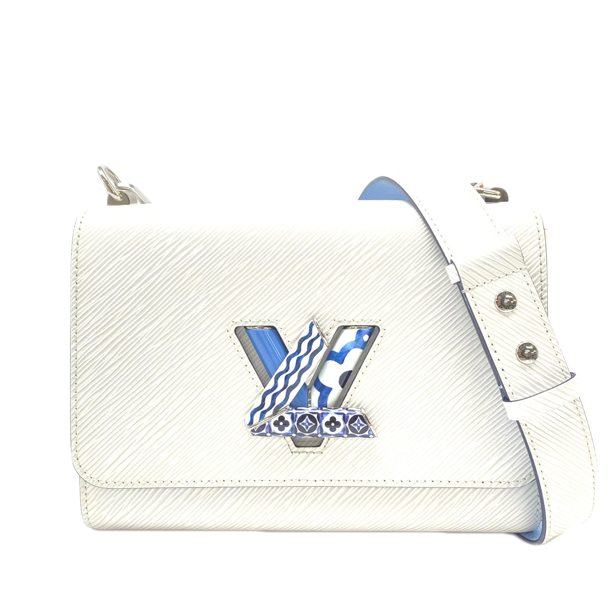 Louis Vuitton Blue White Shoulder Bag (Pre-Owned)