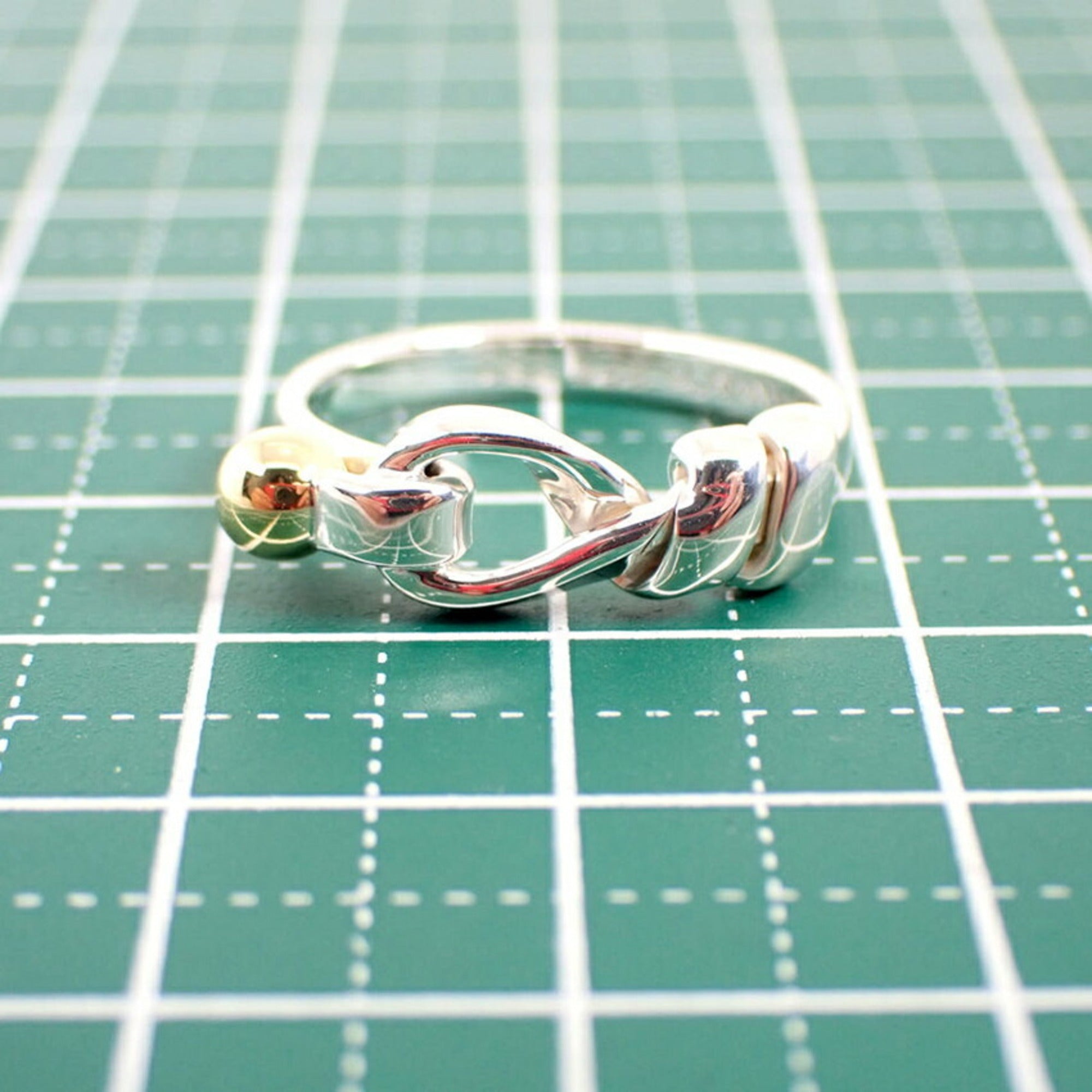 Tiffany Yellow Gold (18K) Sterling Silver 925 Band Ring (Pre-Owned)
