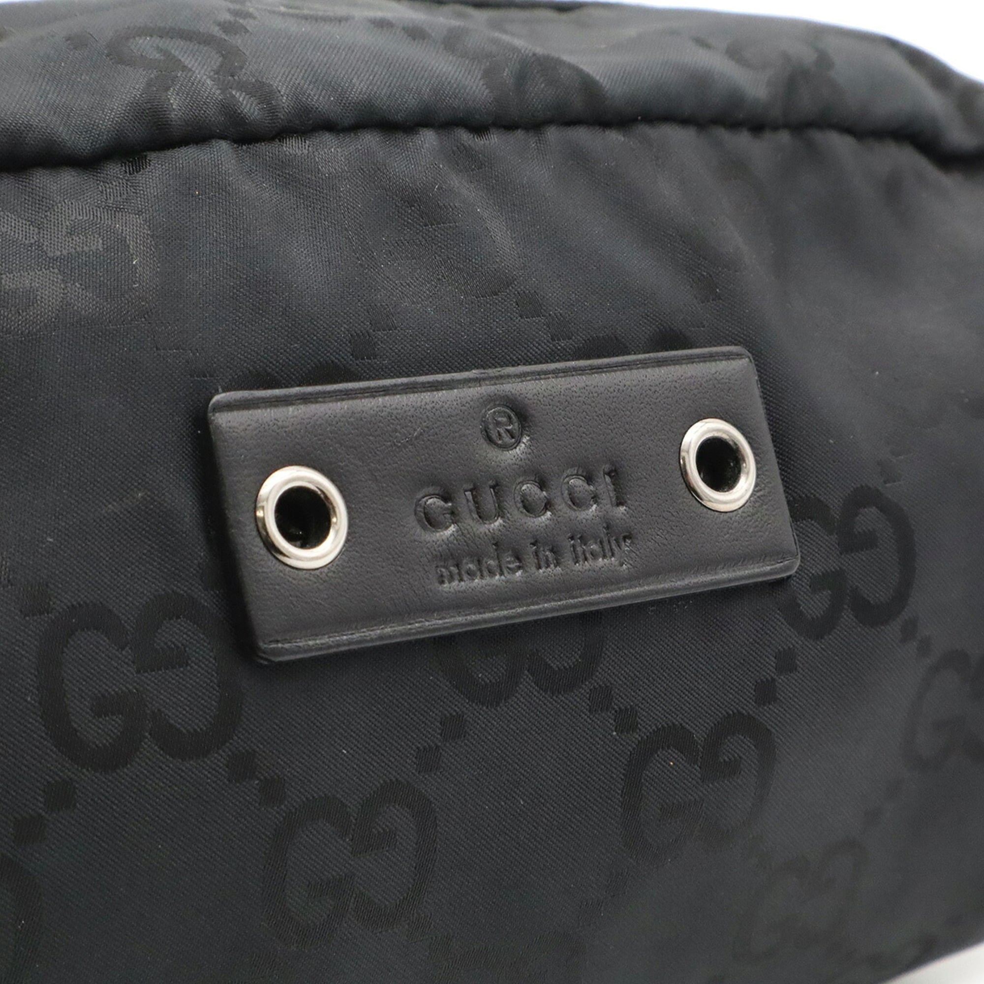 Gucci Black Nylon Leather Pouch (Pre-Owned)