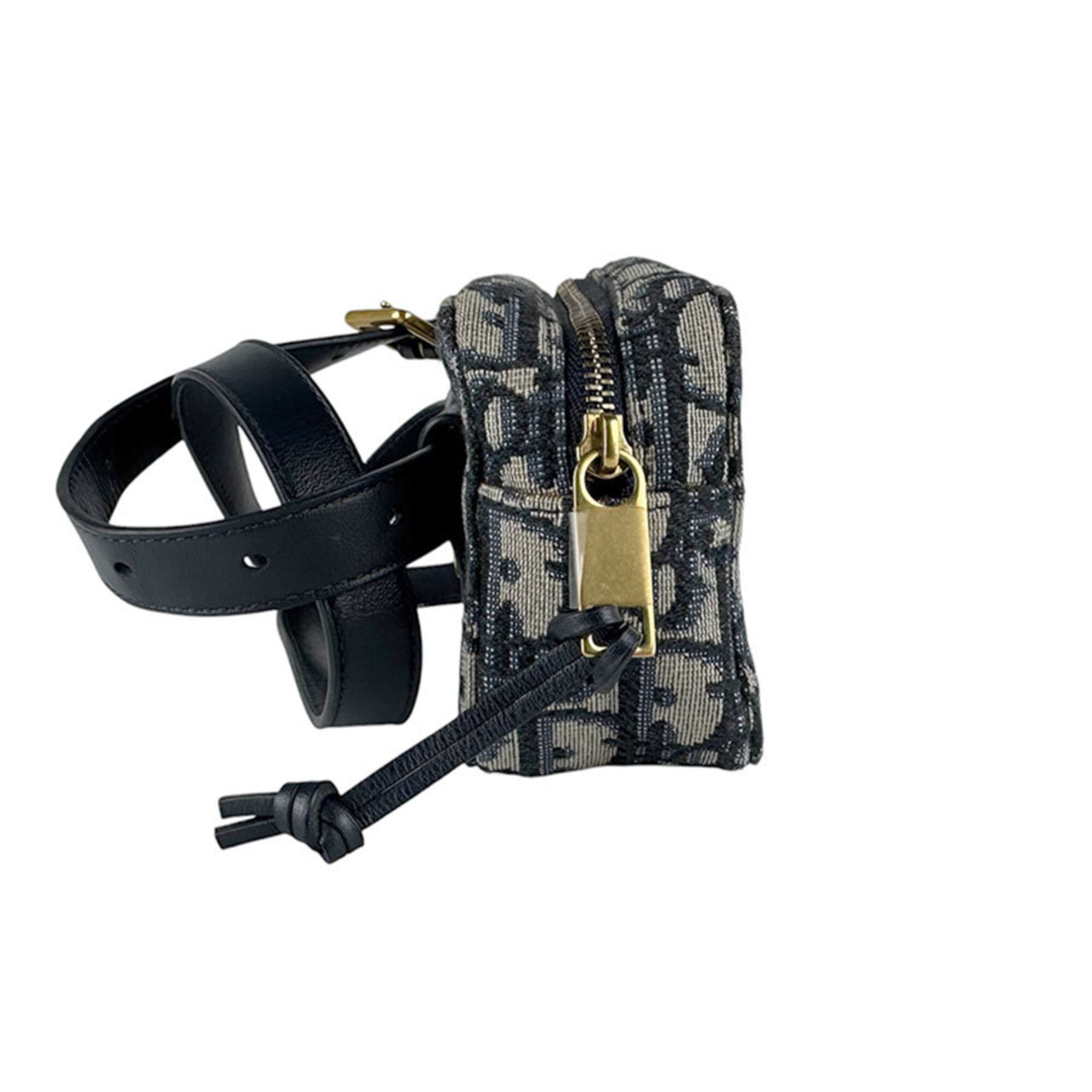Christian Dior Navy Canvas Leather Fanny Pack (Pre-Owned)