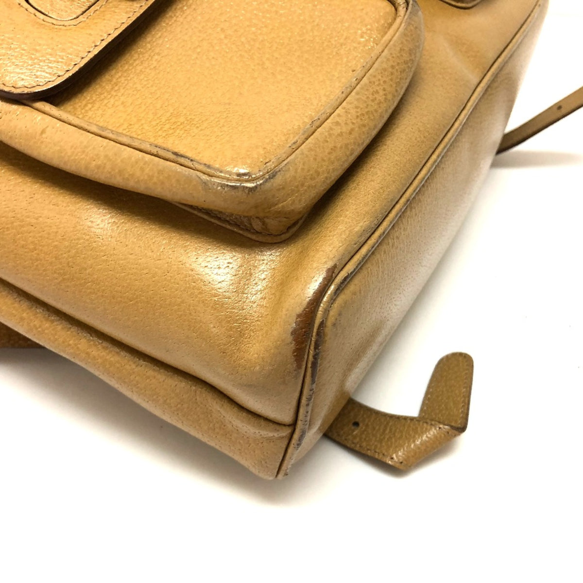 Gucci Beige Leather Backpack (Pre-Owned)