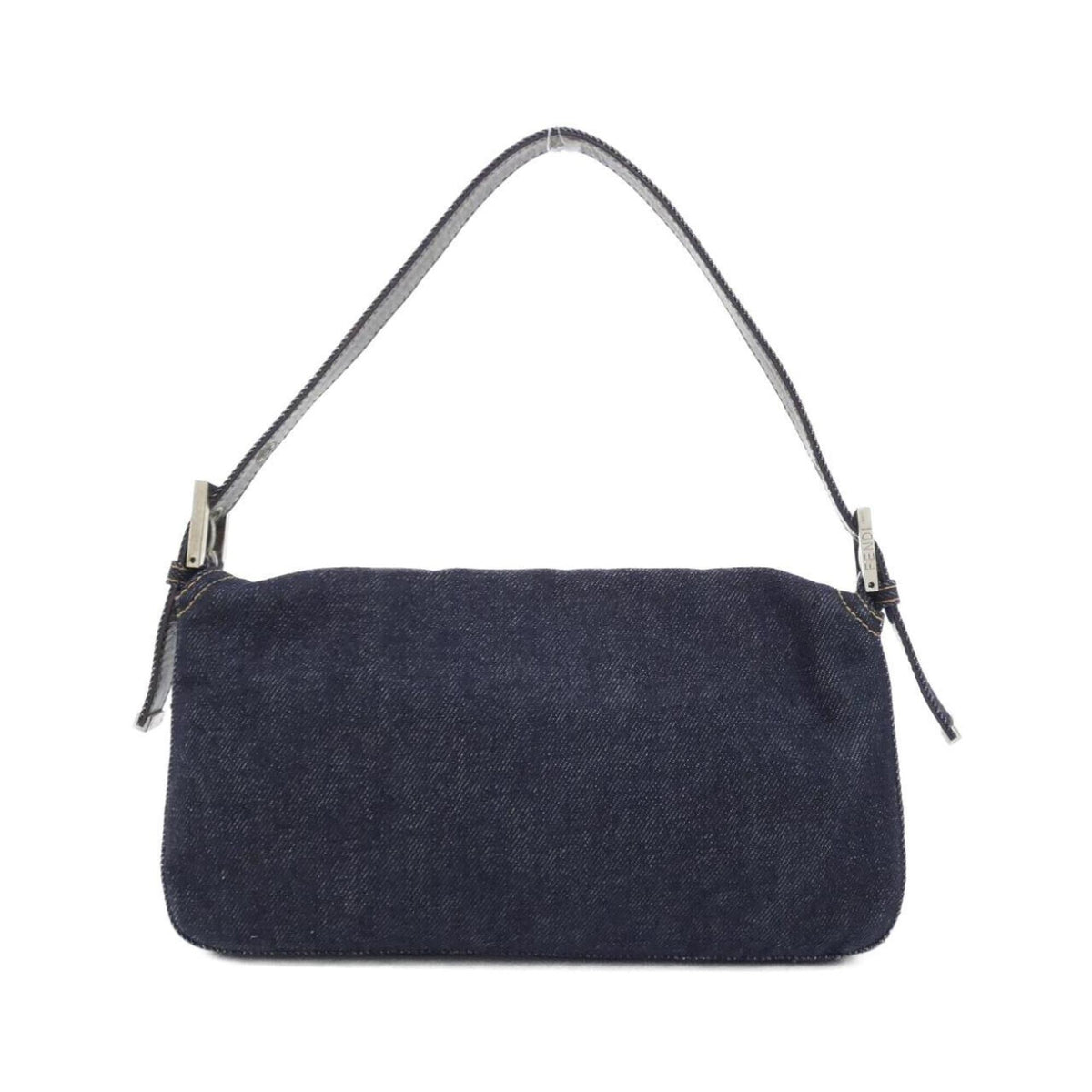 Fendi Baguette Navy Denim Shoulder Bag (Pre-Owned)