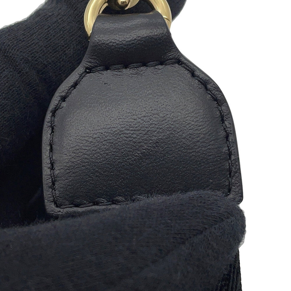 Chanel Black White Nylon Handbag Shoulder Bag (Pre-Owned)