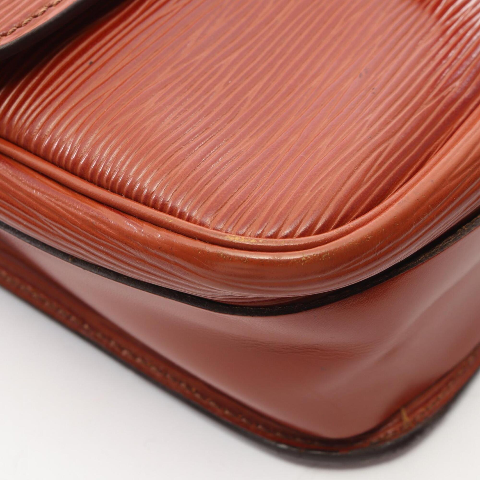 Louis Vuitton Brown Leather Handbag Shoulder Bag (Pre-Owned)