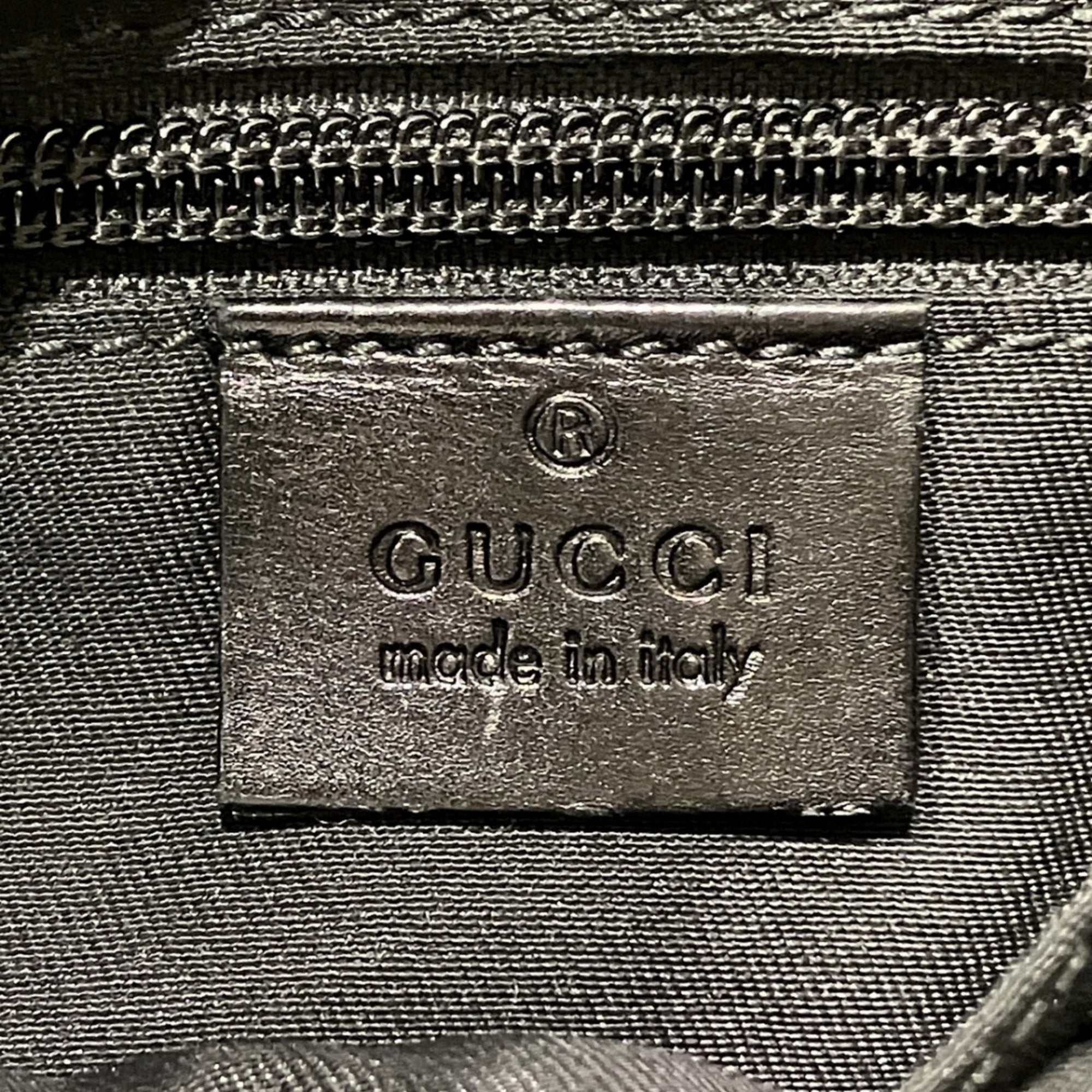 Gucci Black Gg Imprimé Shoulder Bag (Pre-Owned)