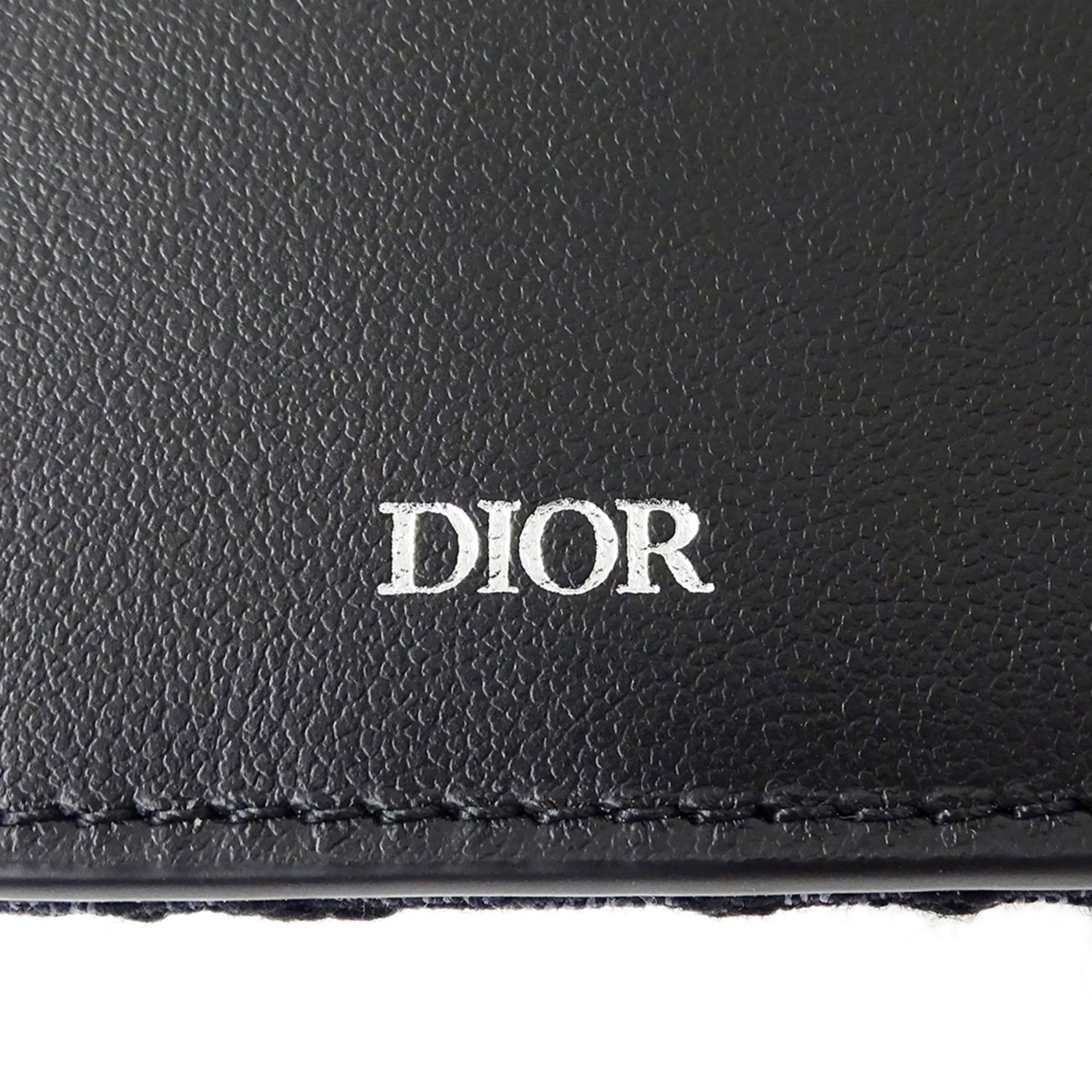 Christian Dior Black Jacquard Wallet (Bi-Fold) (Pre-Owned)