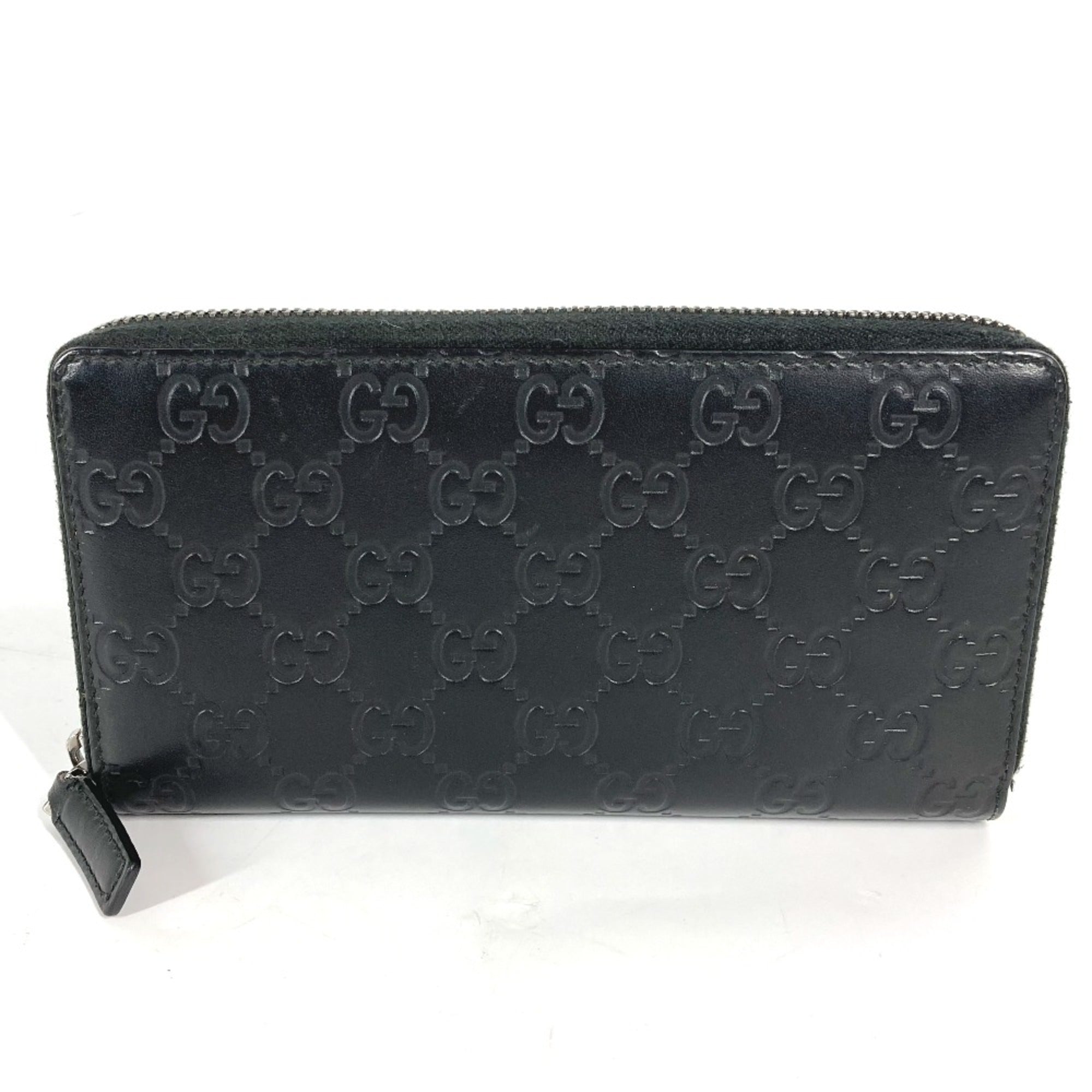 Gucci Black Leather Long Wallet (Bi-Fold) (Pre-Owned)