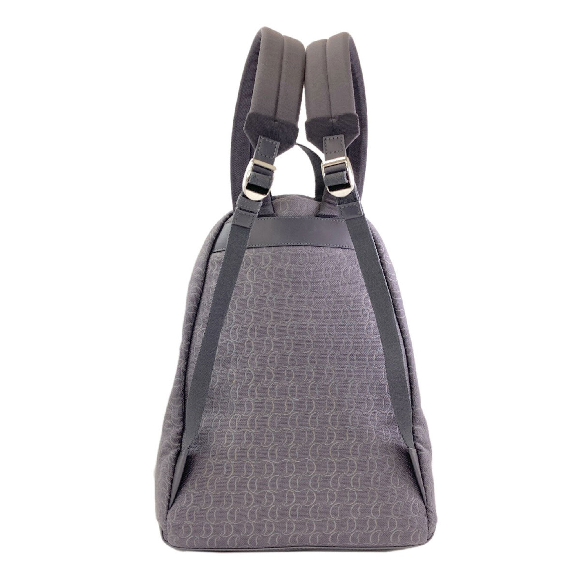 Christian Louboutin Gray Canvas Backpack (Pre-Owned)