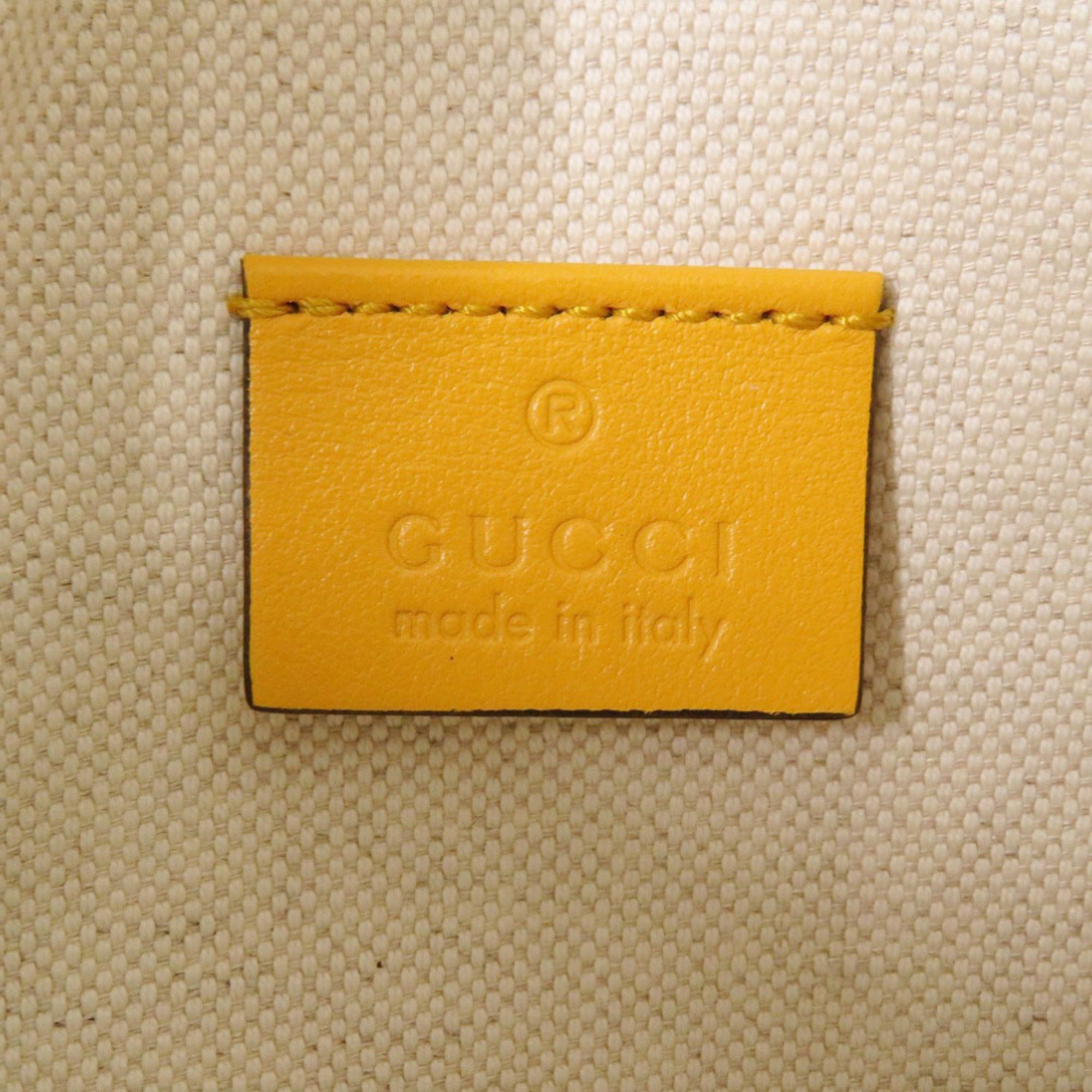 Gucci Yellow Leather Sling Bag (Pre-Owned)