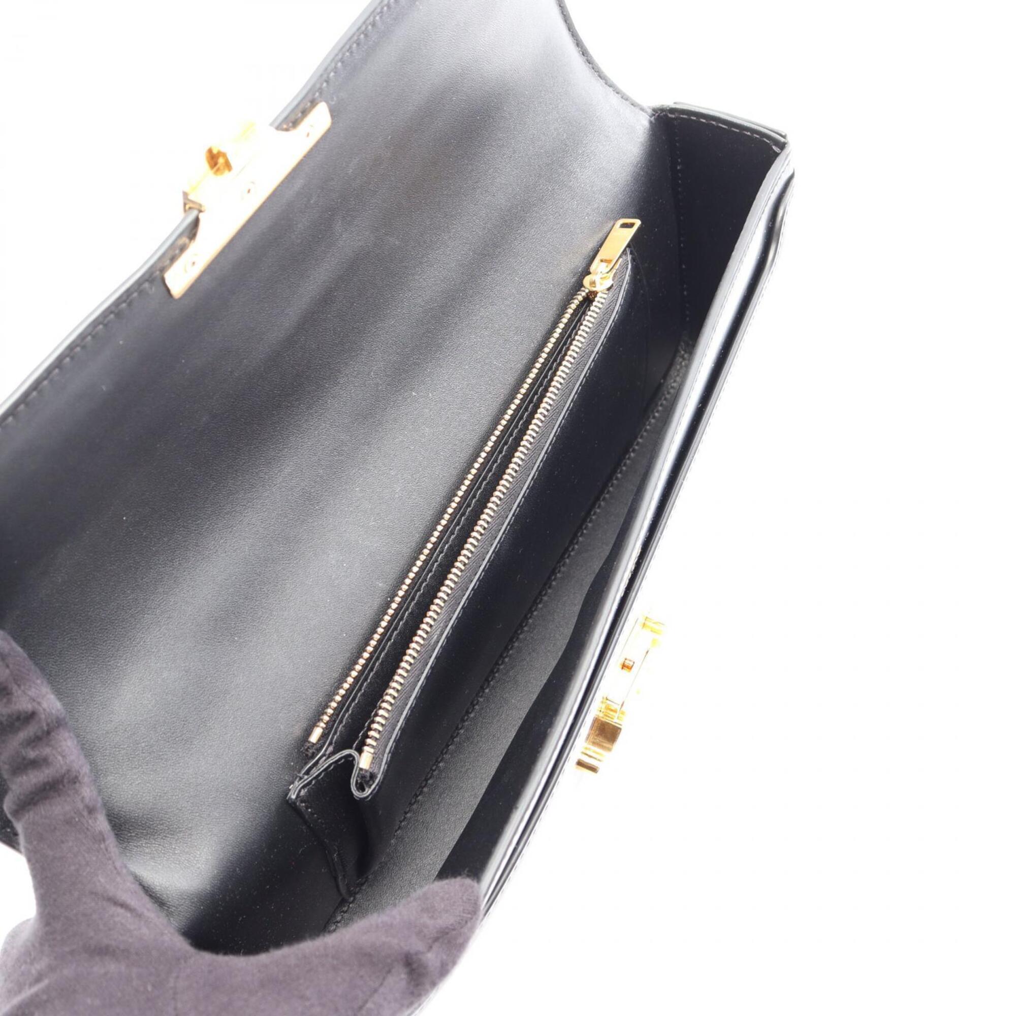 Celine Black Leather Handbag Shoulder Bag (Pre-Owned)