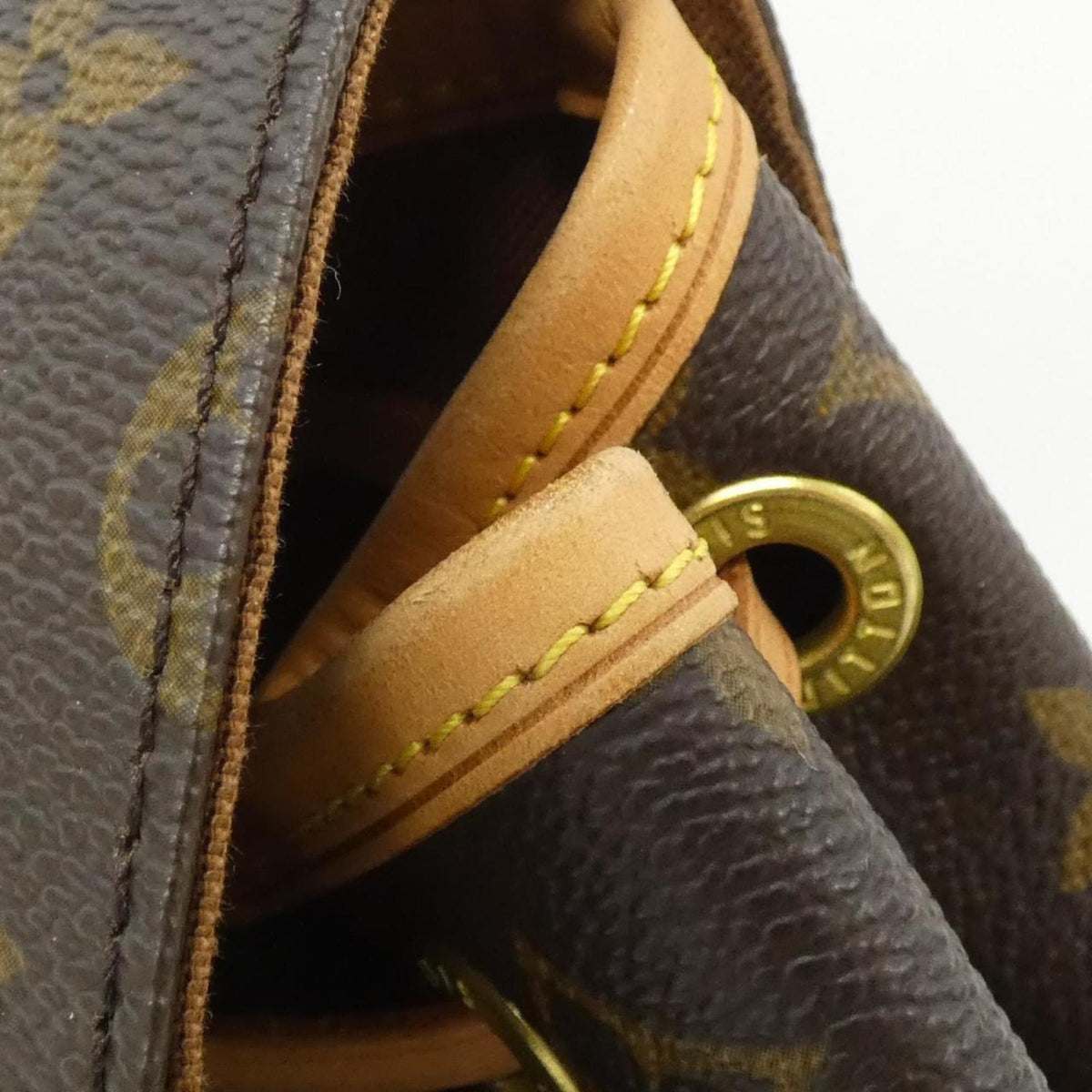 Louis Vuitton Monogram Marron Coated Canvas Backpack (Pre-Owned)