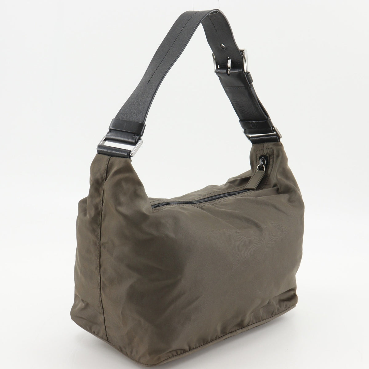 Prada Brown Nylon Shoulder Bag (Pre-Owned)