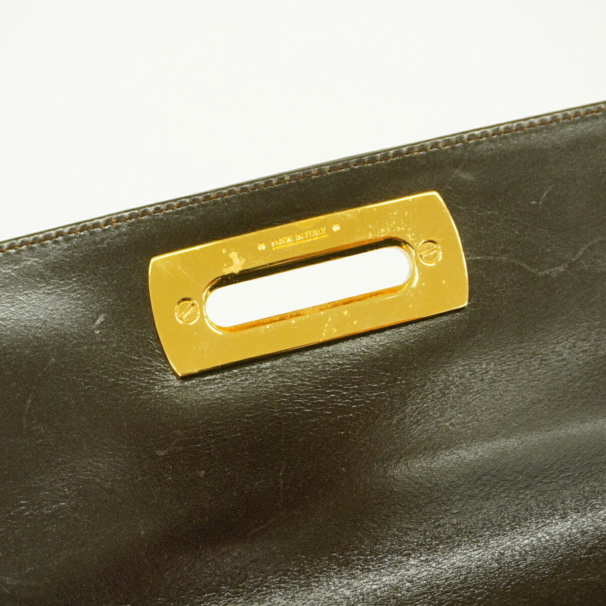 Salvatore Ferragamo Black Leather Handbag (Pre-Owned)
