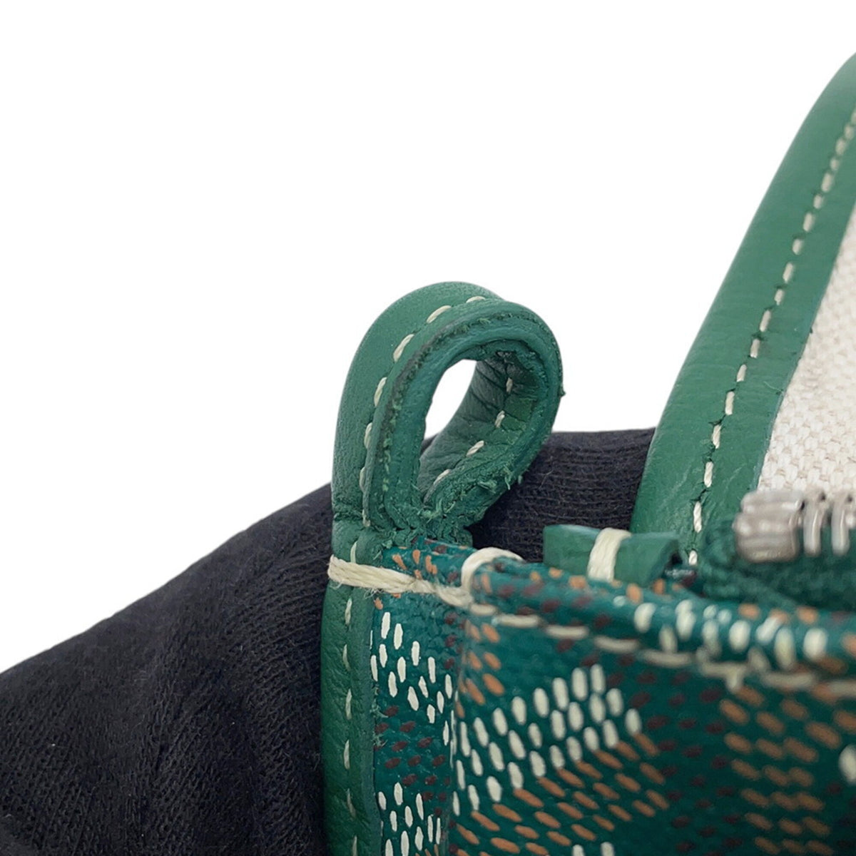 Goyard Green Pvc Leather Handbag Shoulder Bag (Pre-Owned)
