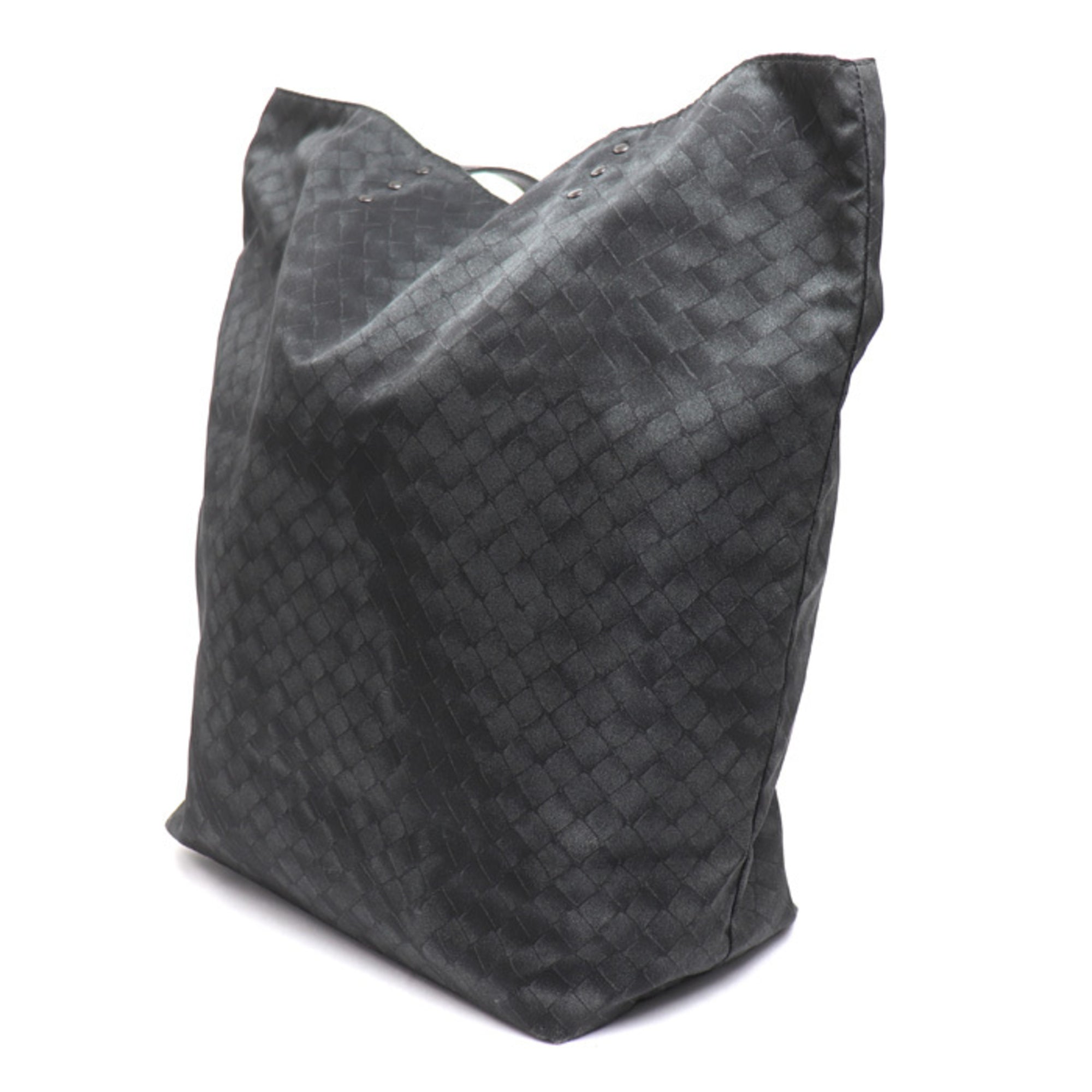 Bottega Veneta Black Nylon Tote Bag (Pre-Owned)