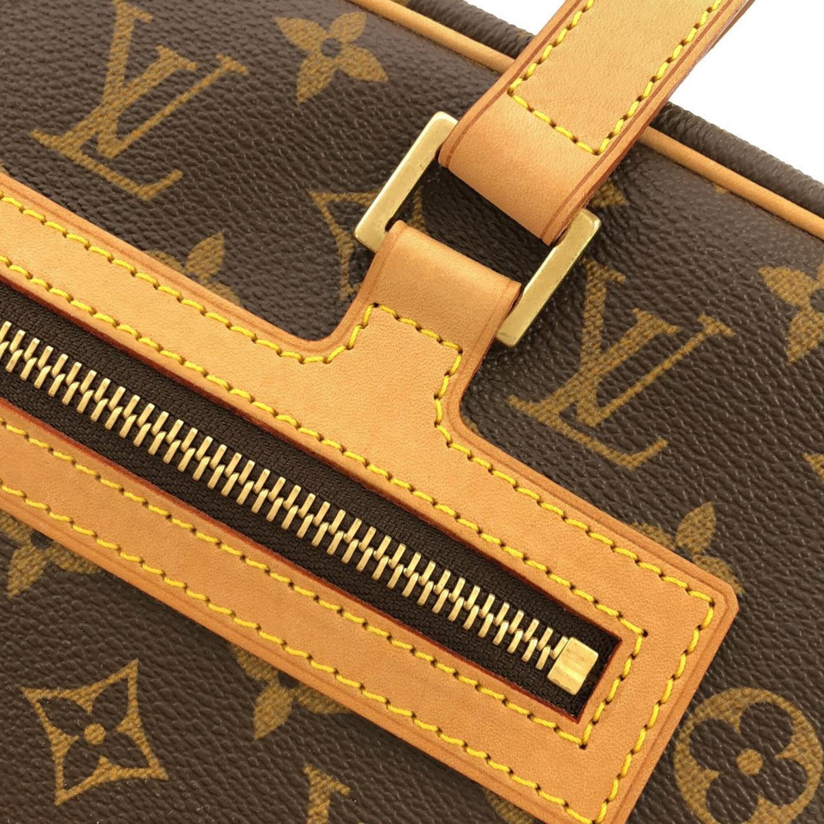 Louis Vuitton Monogram Marron Coated Canvas Shoulder Bag (Pre-Owned)