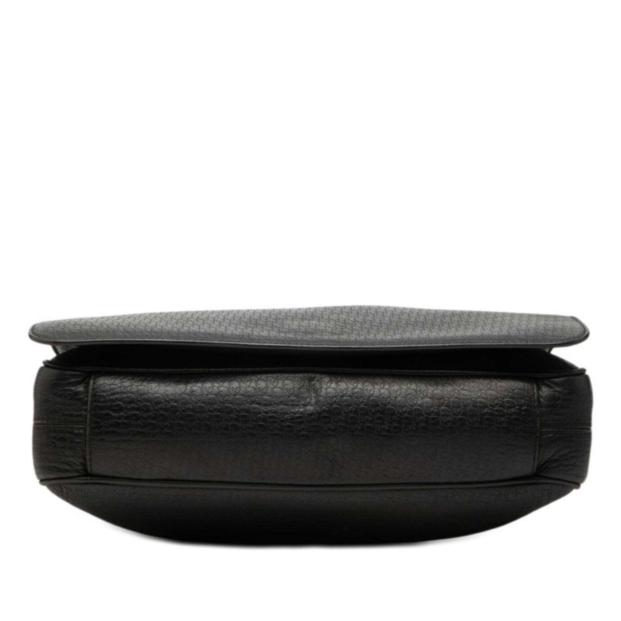 Dior Homme Black Leather Messenger Bag Shoulder Bag (Pre-Owned)