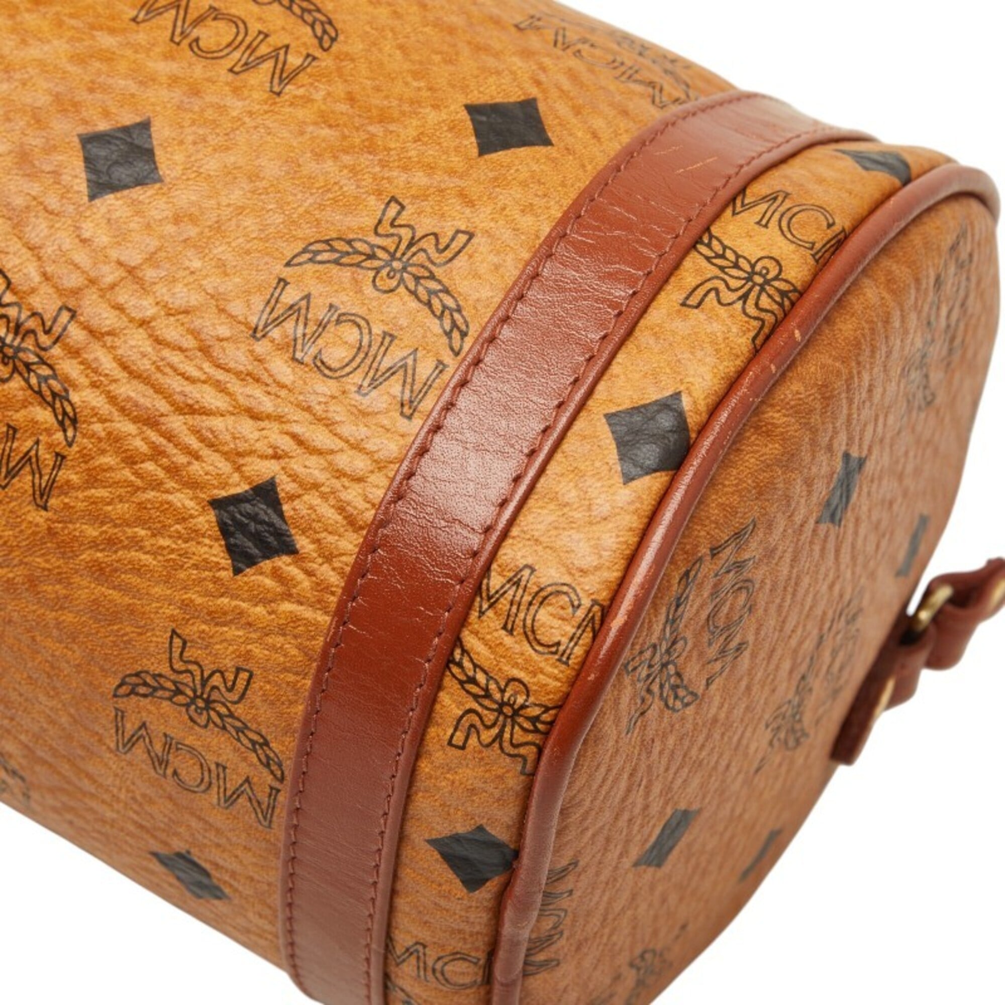 Mcm Brown Pvc Leather Shoulder Bag (Pre-Owned)