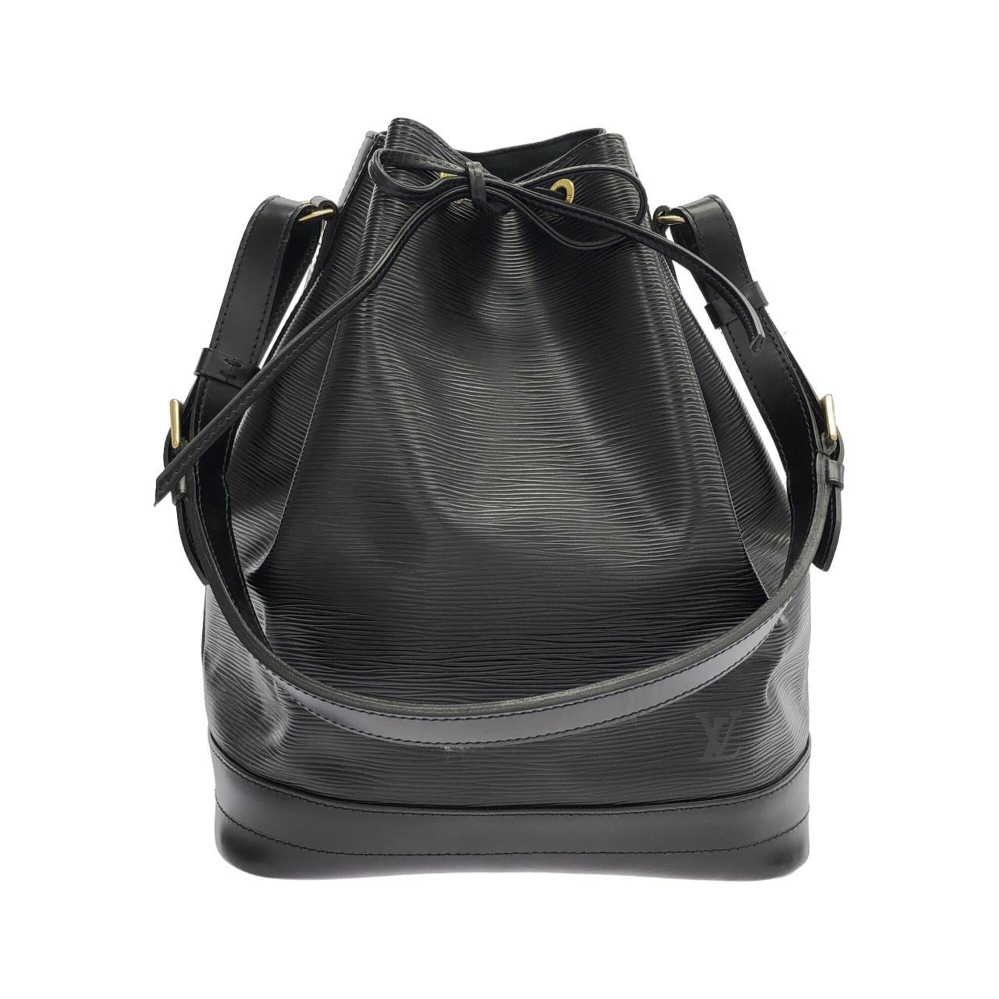 Louis Vuitton Black Leather Shoulder Bag (Pre-Owned)