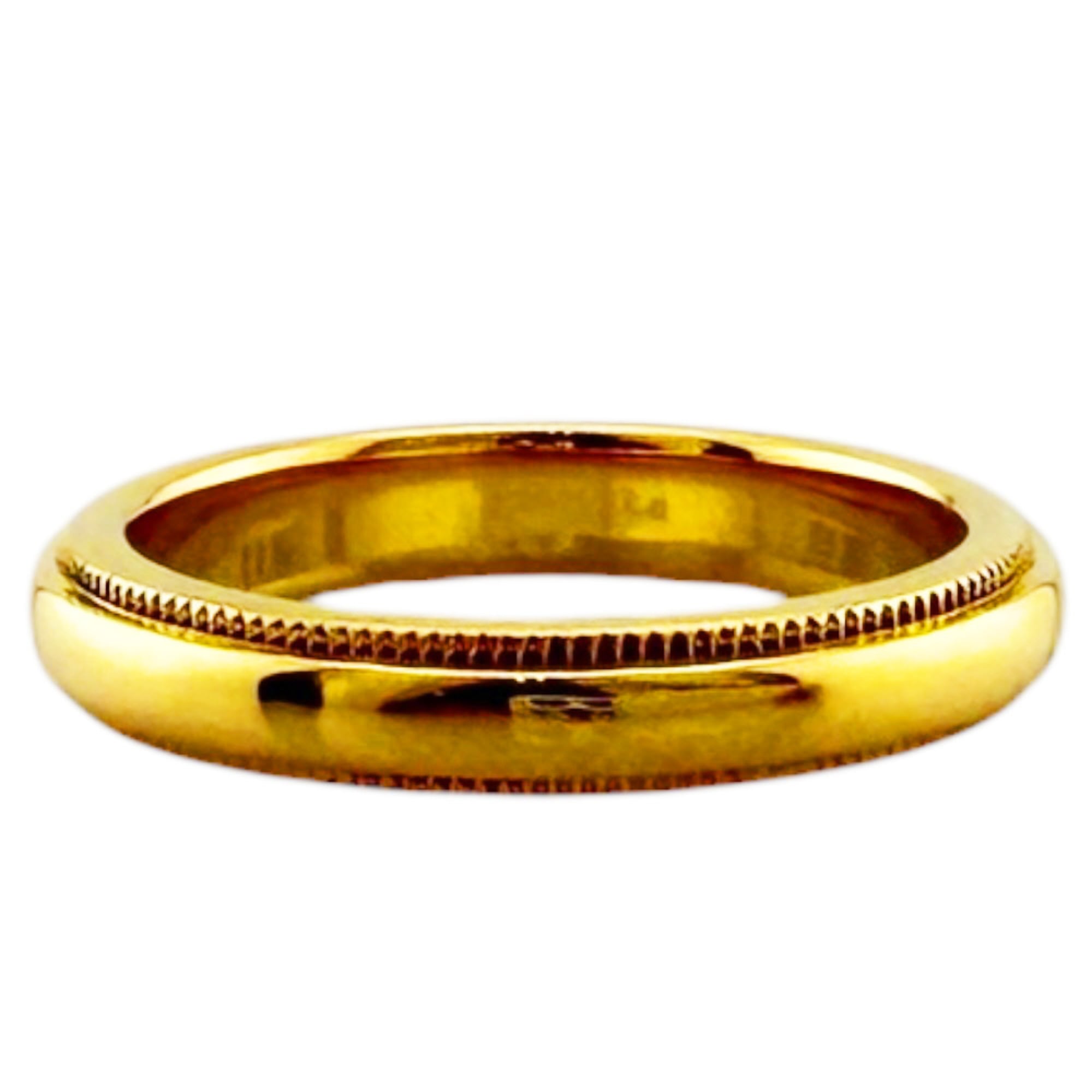 Tiffany Gold Yellow Gold (18K) Band Ring (Pre-Owned)