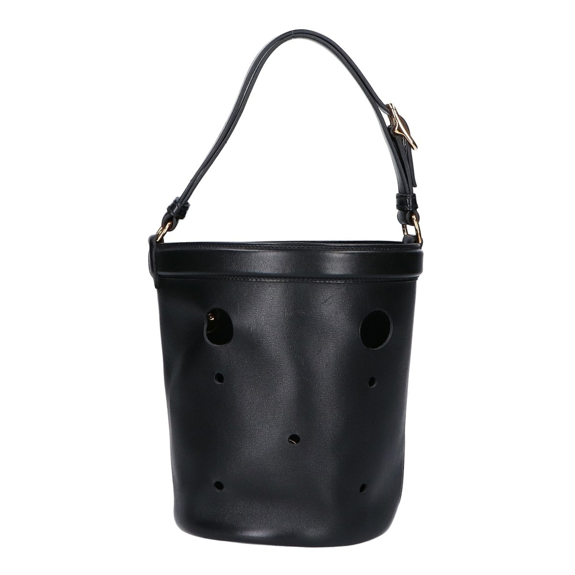 Hermes Black Tadelakt Leather Handbag (Pre-Owned)