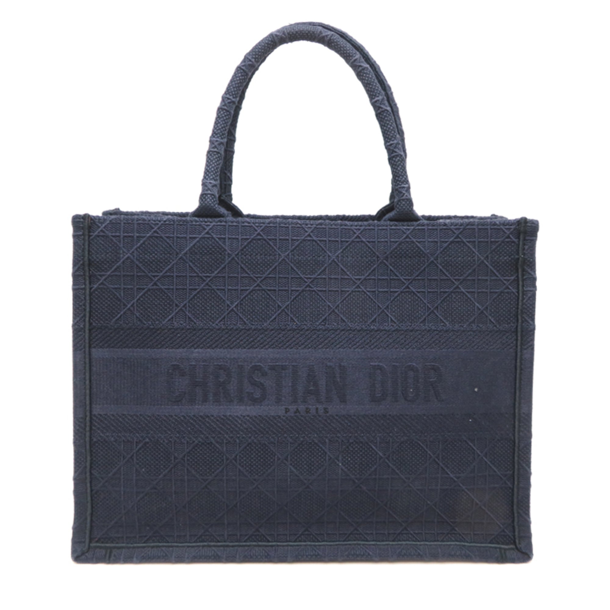 Christian Dior Navy Canvas Tote Bag (Pre-Owned)