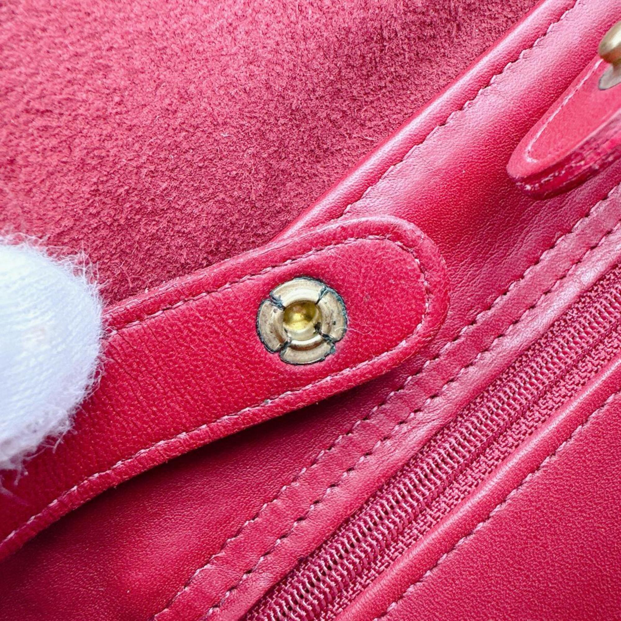Coach Red Color Leather Backpack (Pre-Owned)
