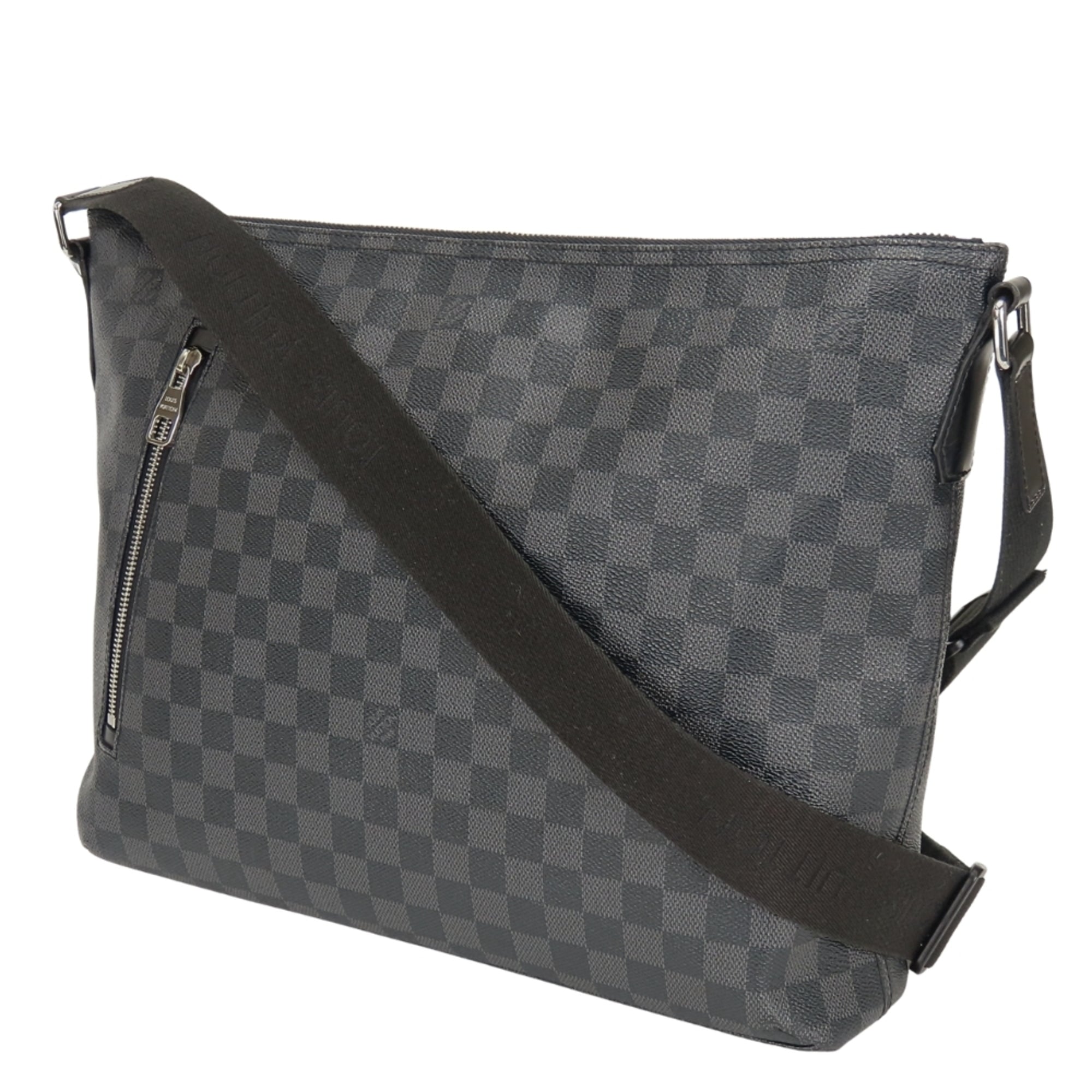Louis Vuitton Black Dark Gray Damier Graphite Shoulder Bag (Pre-Owned)