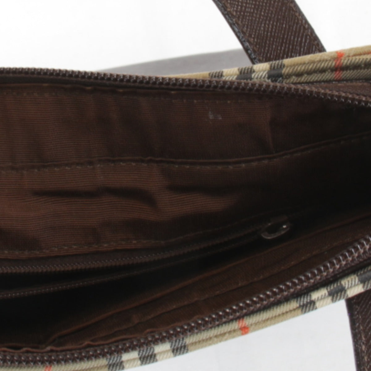 Burberry Beige Canvas Leather Tote Bag (Pre-Owned)