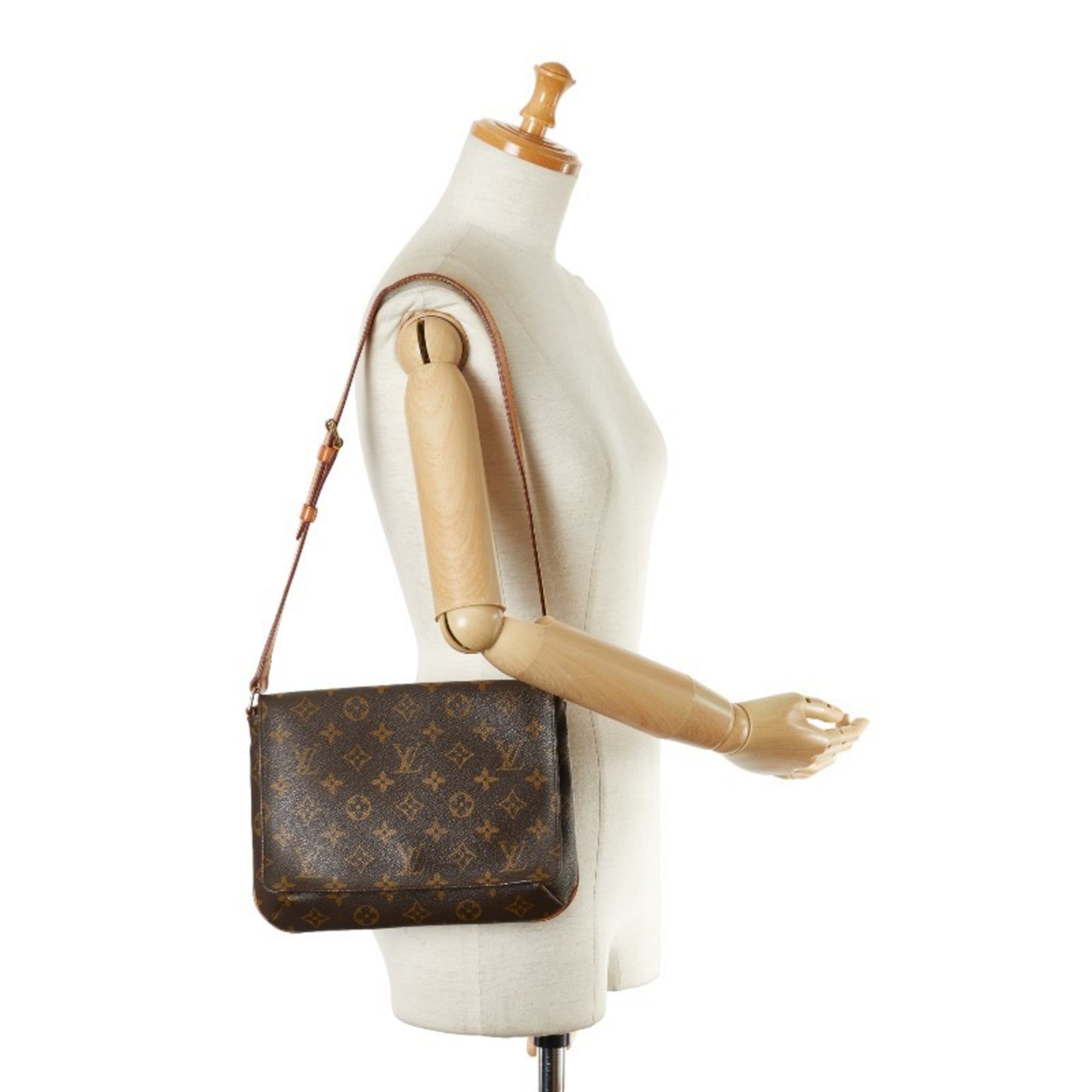 Louis Vuitton Brown Pvc Leather Handbag Shoulder Bag (Pre-Owned)