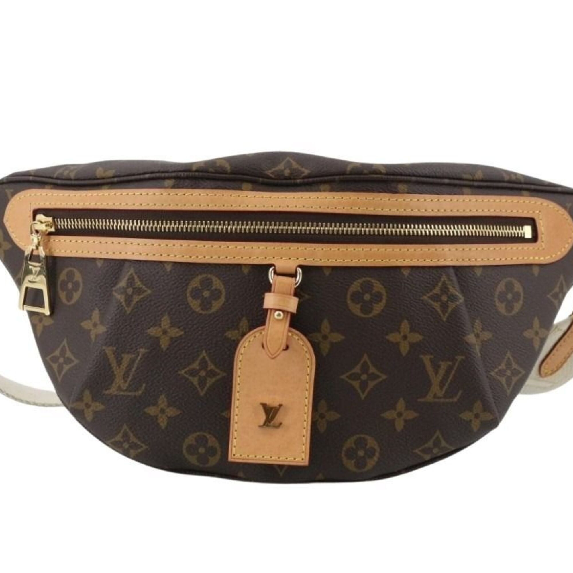 Louis Vuitton Brown Monogram Pouch Shoulder Bag Sling Bag (Pre-Owned)