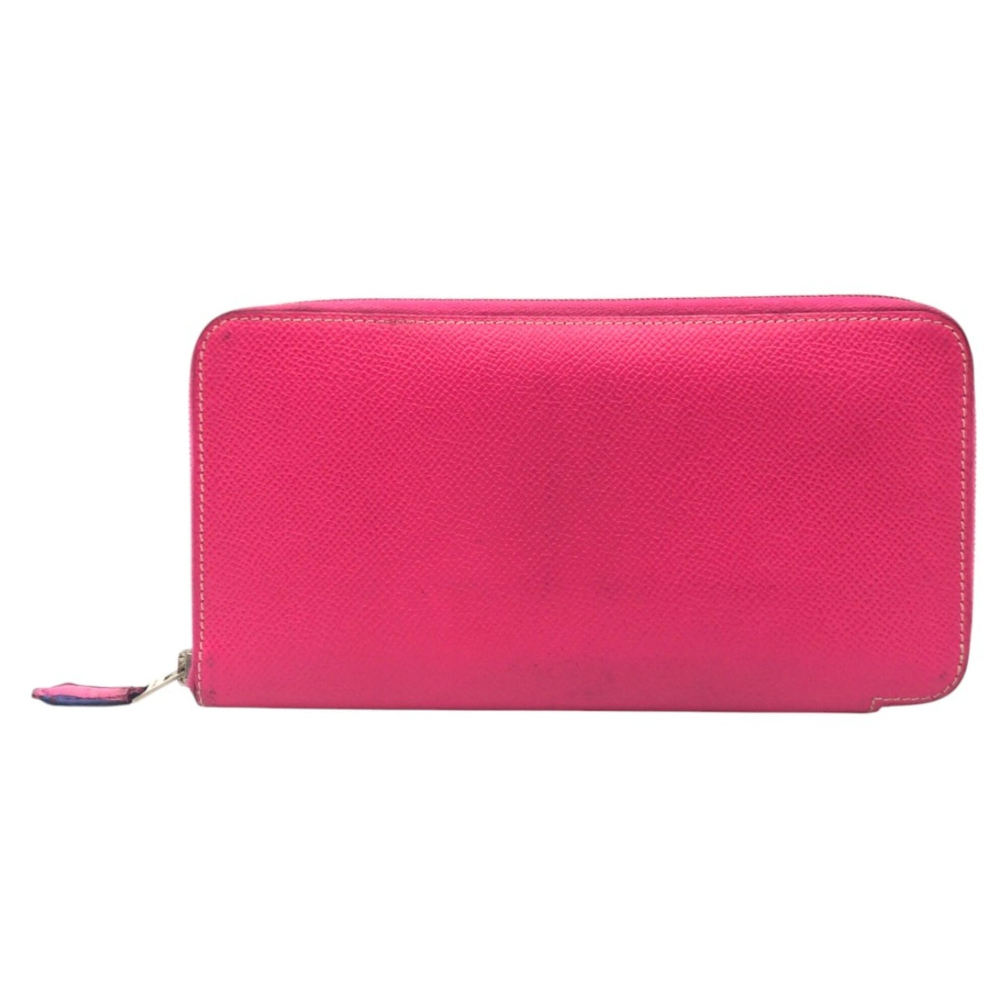 Hermes Pink Rose Tyrien Epsom Leather Long Wallet (Bi-Fold) (Pre-Owned)