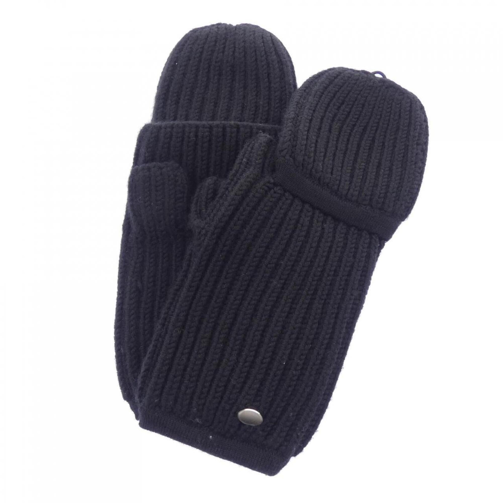 Hermes Black Wool Mittens (Pre-Owned)