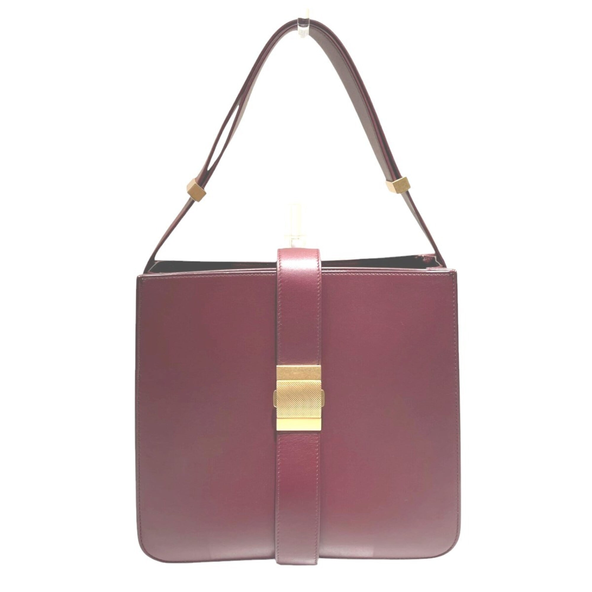 Bottega Veneta Bordeaux Leather Tote Bag (Pre-Owned)