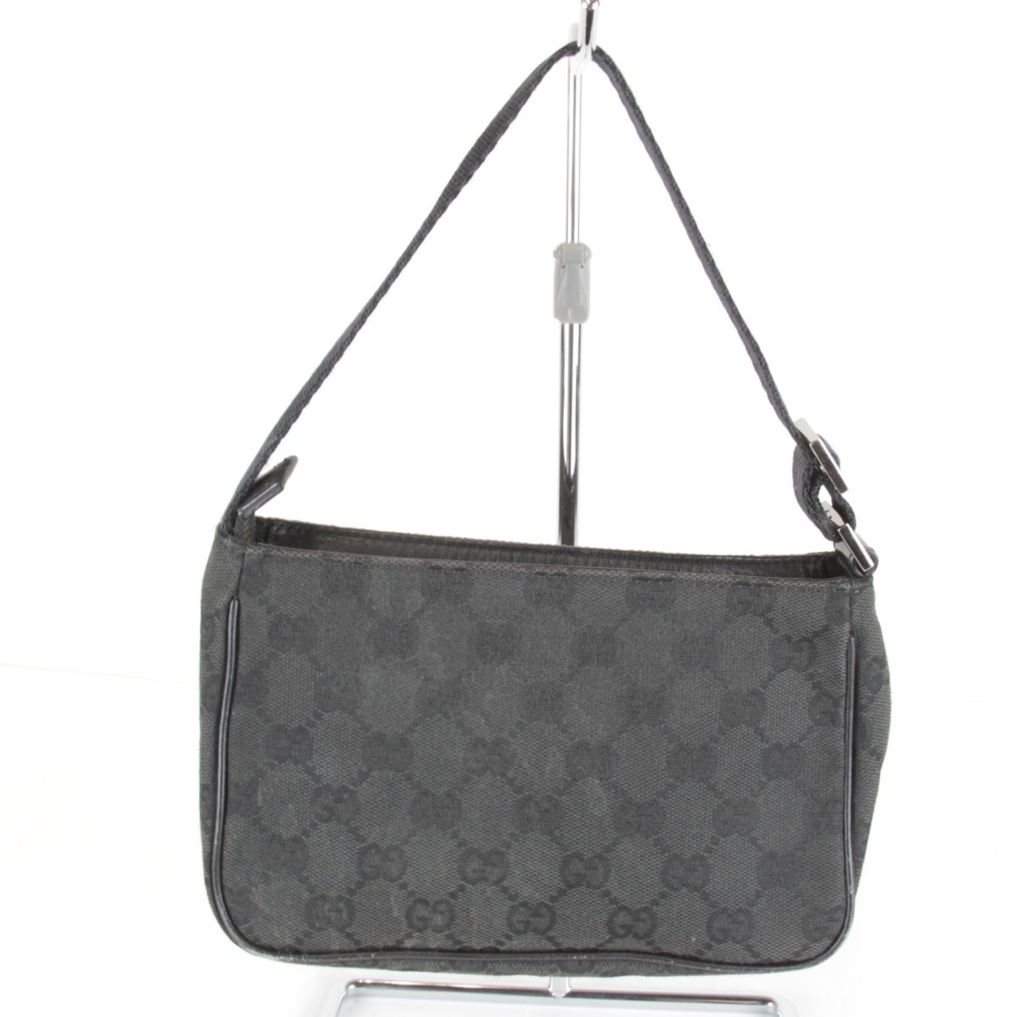 Gucci Black Gg Canvas Handbag (Pre-Owned)