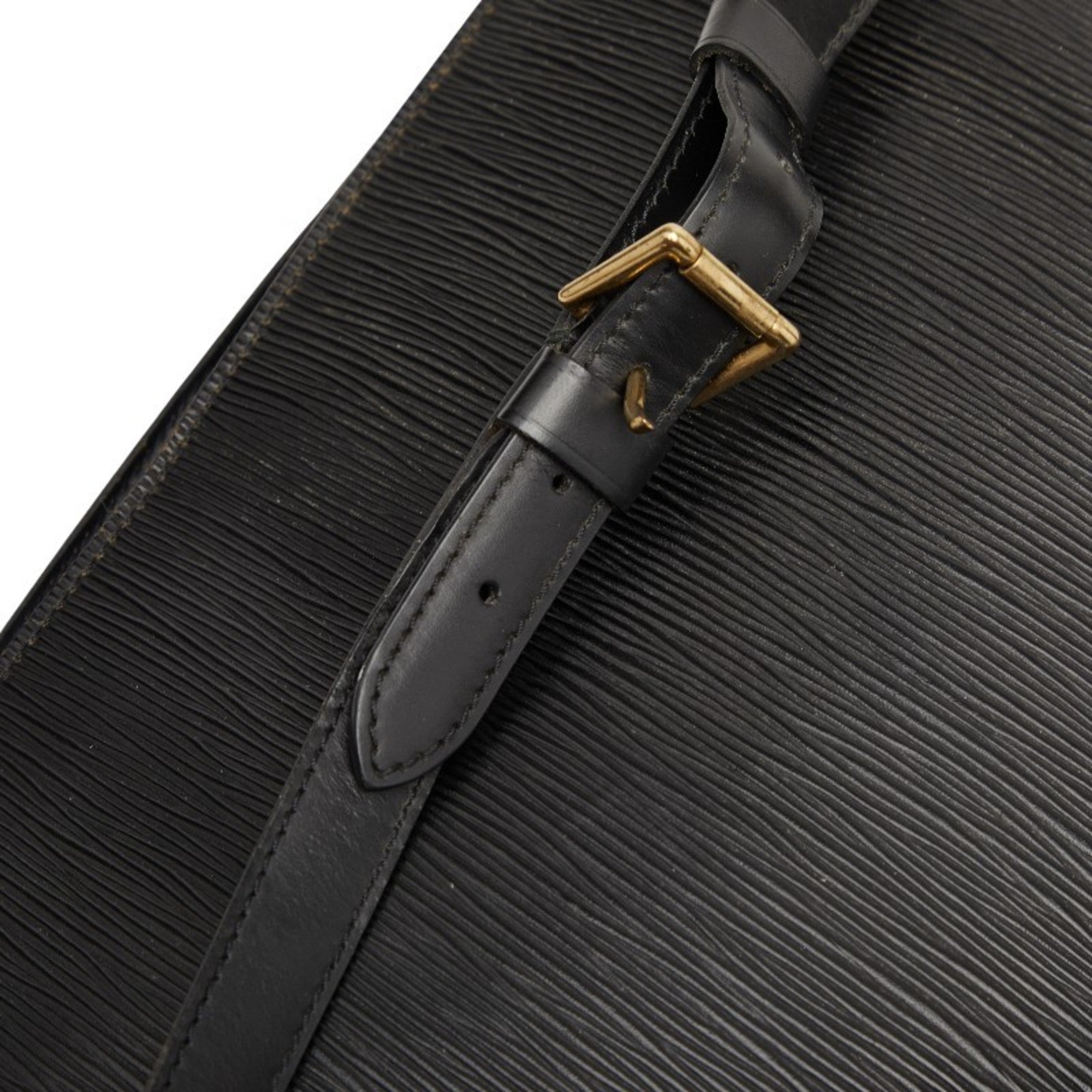 Louis Vuitton Black Noir Leather Backpack (Pre-Owned)