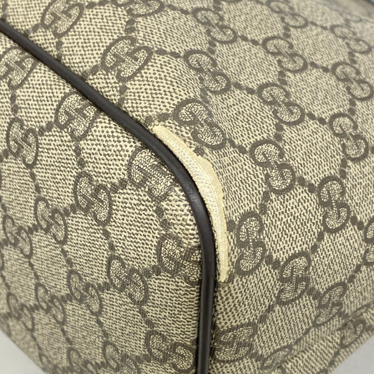 Gucci Beige Brown Pvc Tote Bag (Pre-Owned)