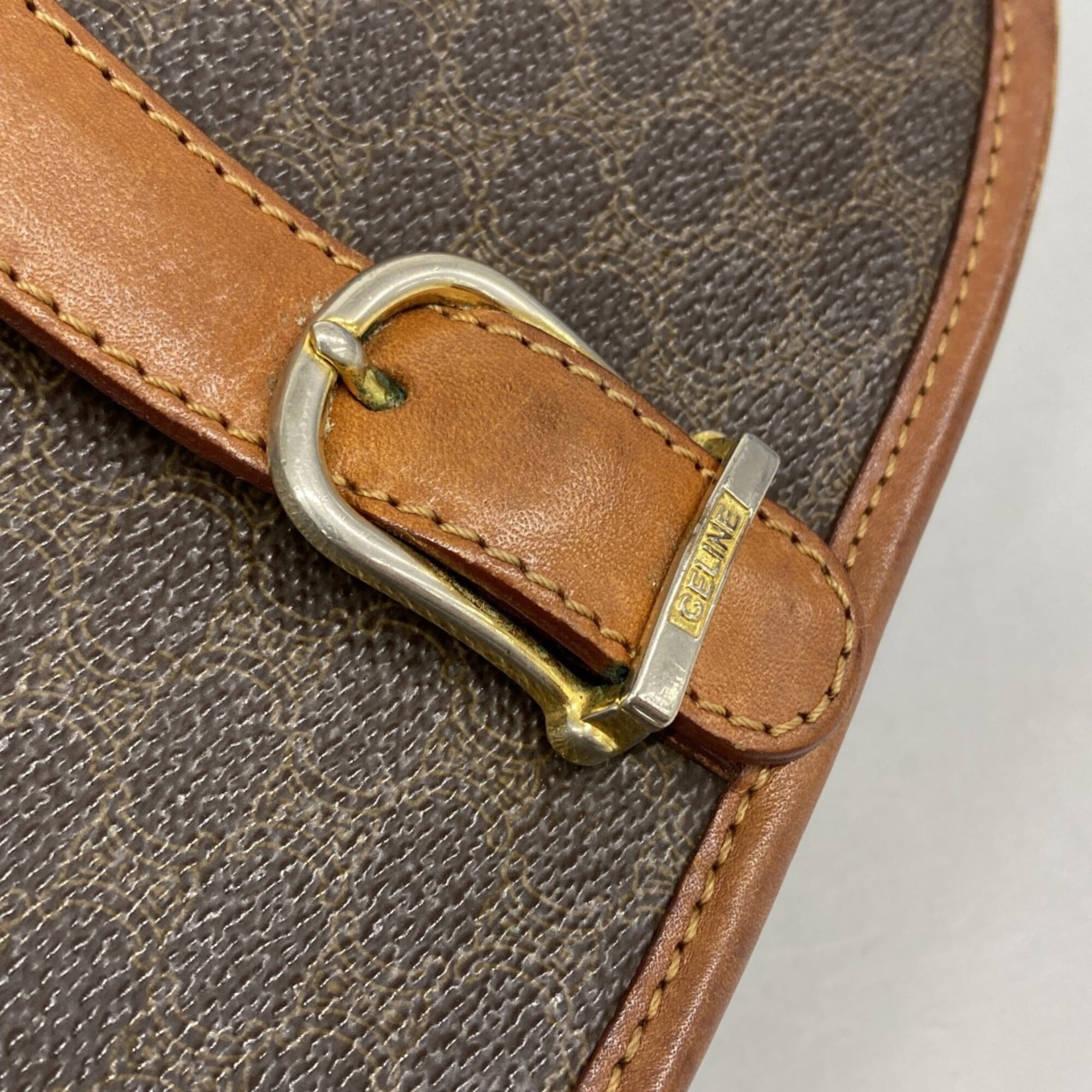 Celine Brown Pvc Shoulder Bag (Pre-Owned)