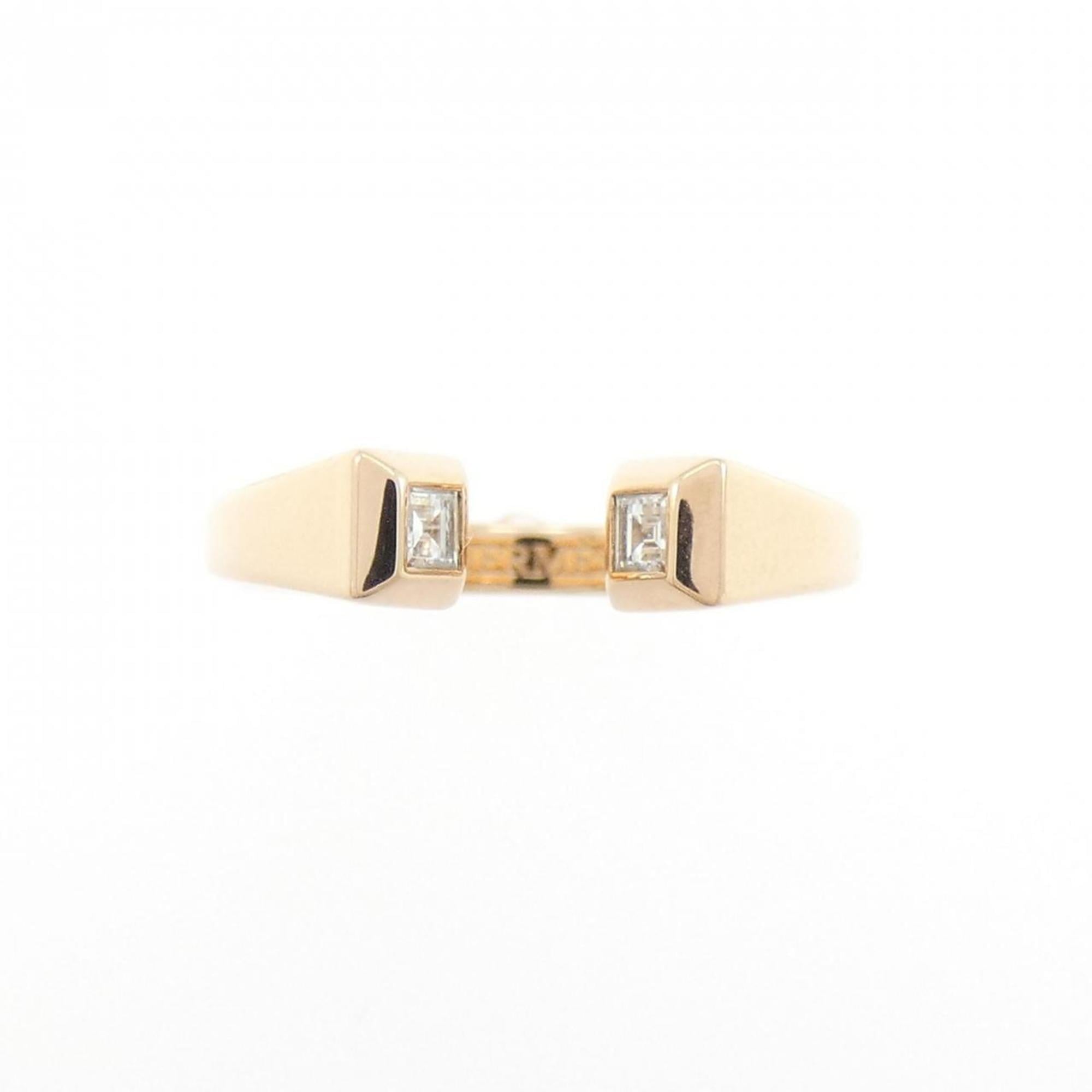 Hermes Pink Pink Gold (18K) Band Ring (Pre-Owned)