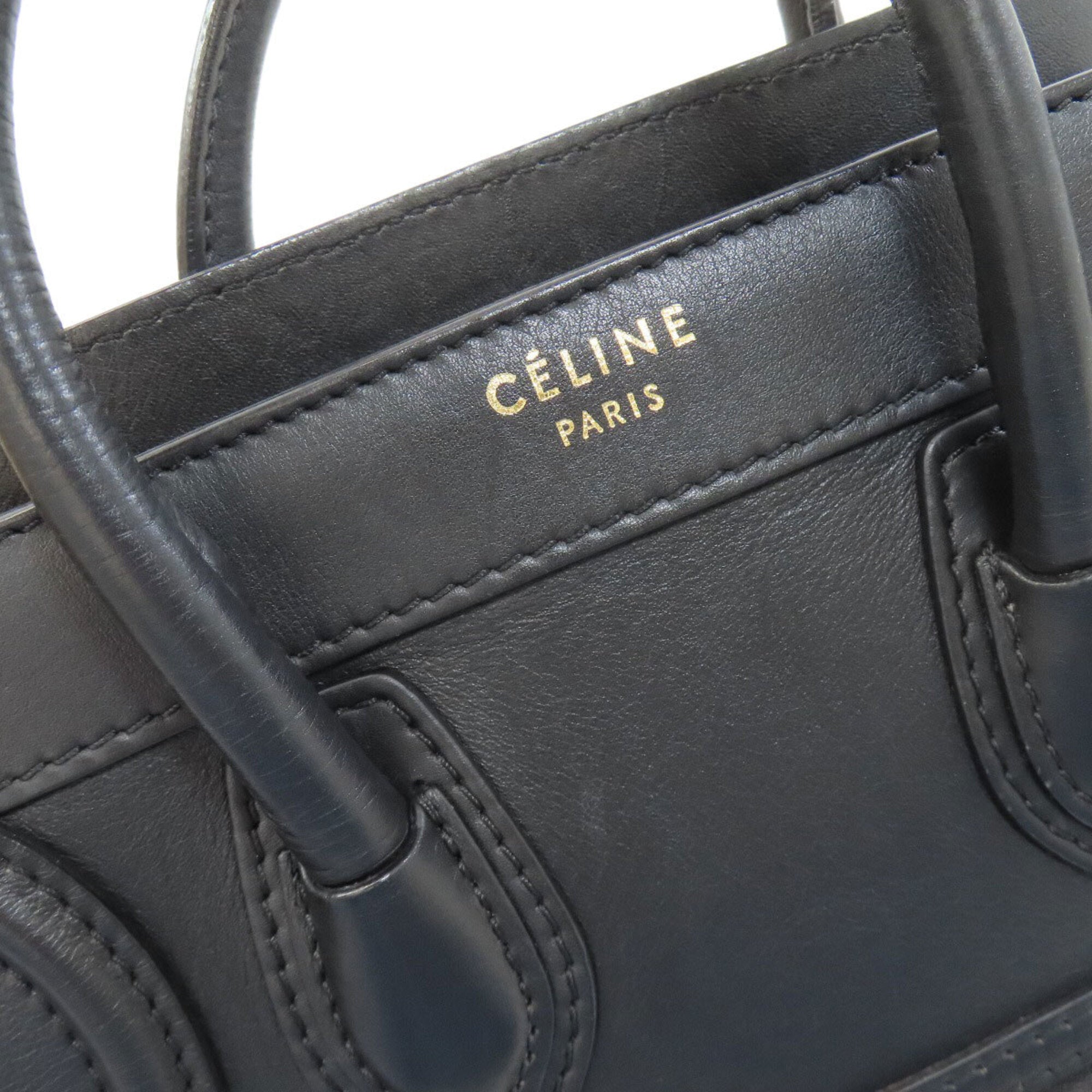 Celine Black Leather Handbag (Pre-Owned)