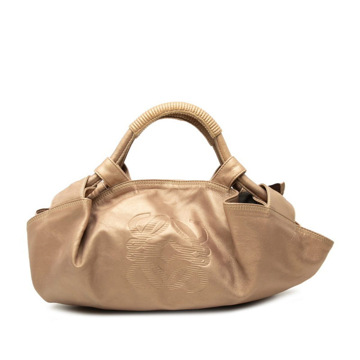 Loewe Gold Leather Handbag (Pre-Owned)