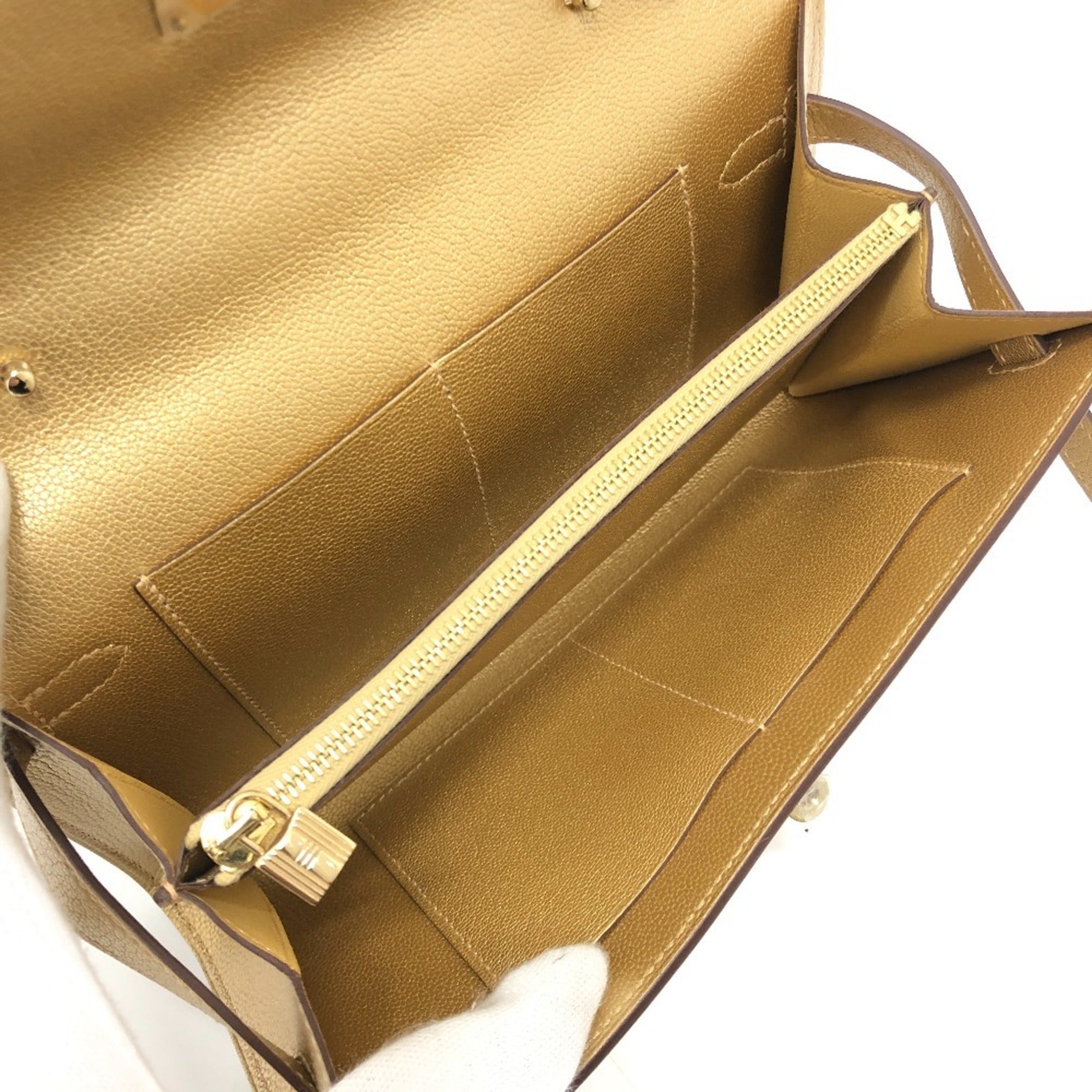 Hermes Gold Chain/Shoulder Wallet (Pre-Owned)