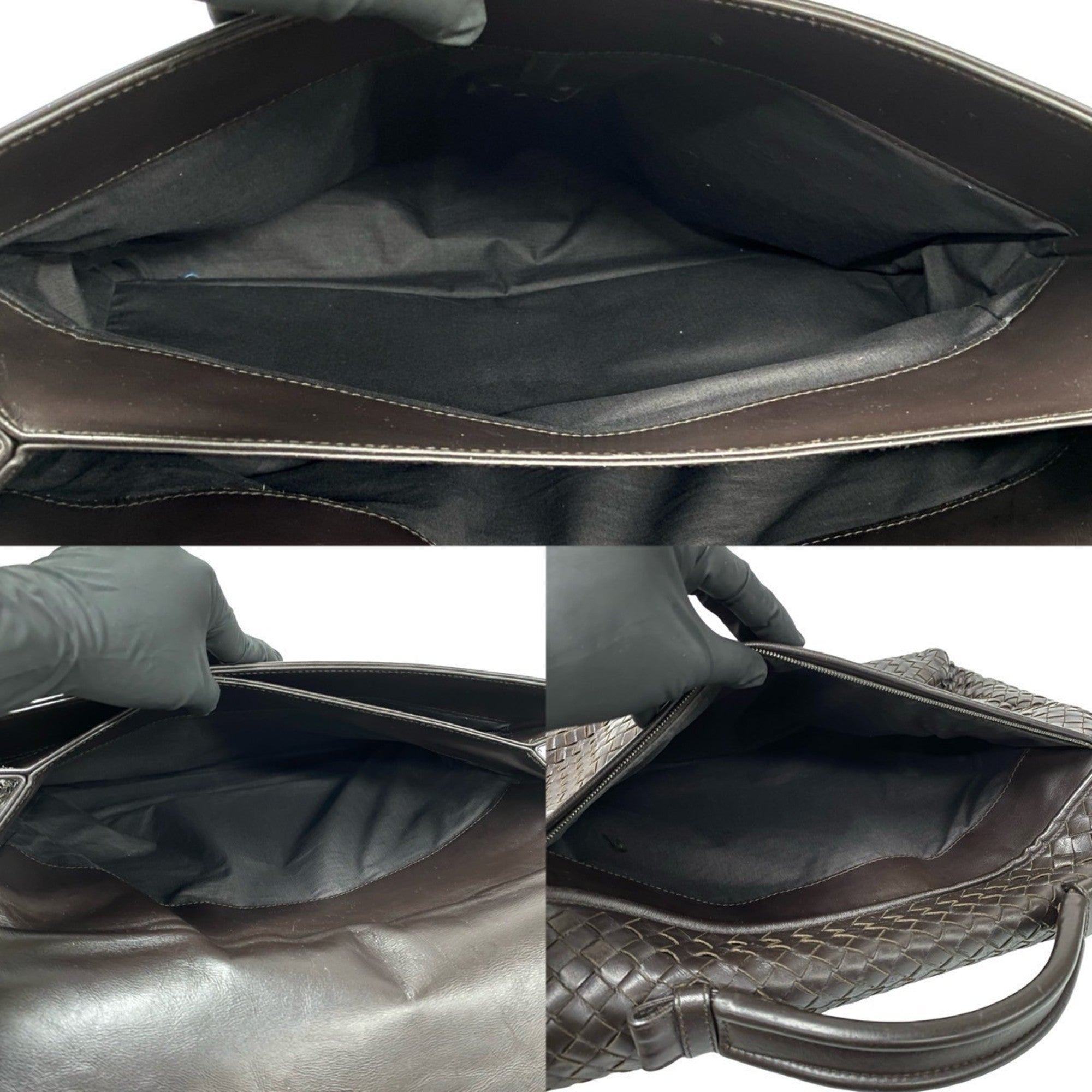 Bottega Veneta Brown Leather Handbag Tote Bag (Pre-Owned)