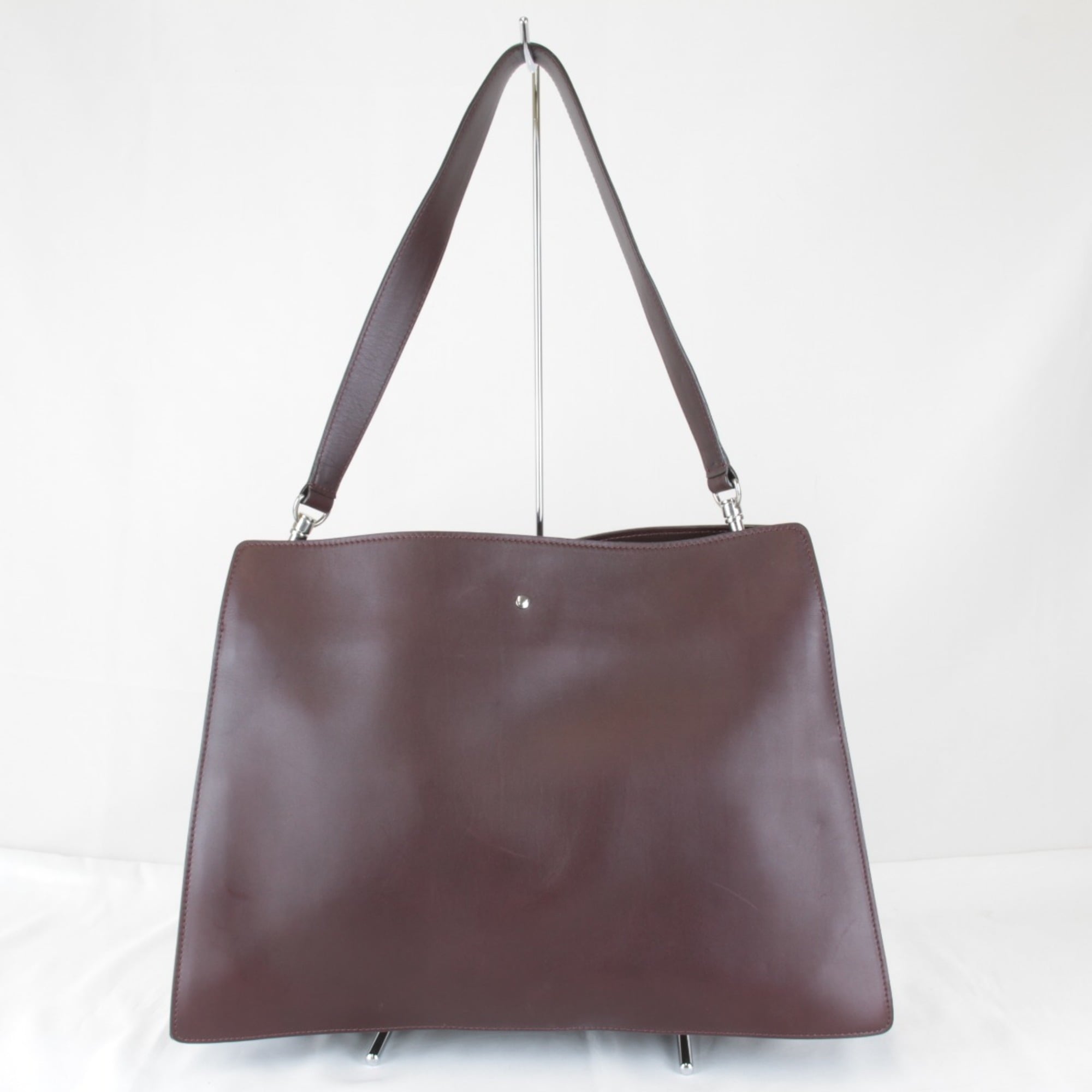 Celine Bordeaux Wine Leather Shoulder Bag (Pre-Owned)