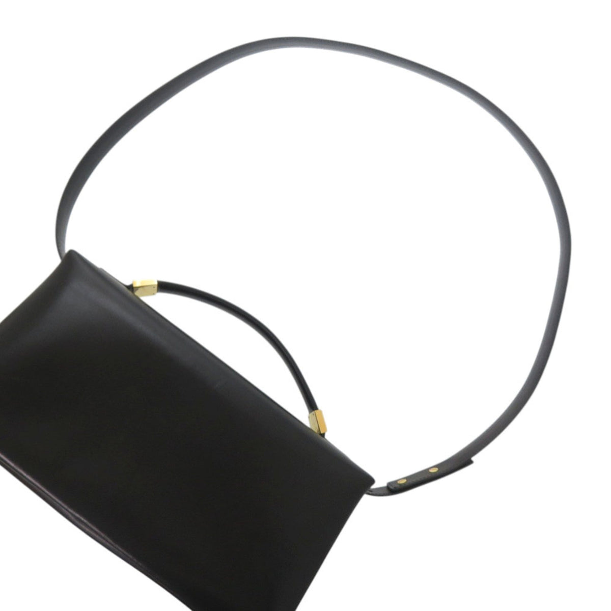 Marni Black Leather Handbag Shoulder Bag (Pre-Owned)