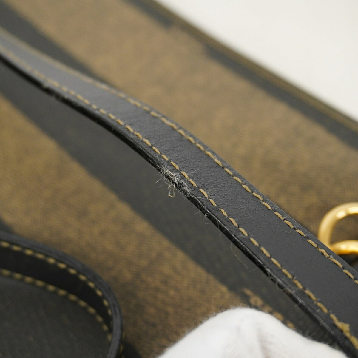 Fendi Black Brown Pvc Handbag (Pre-Owned)
